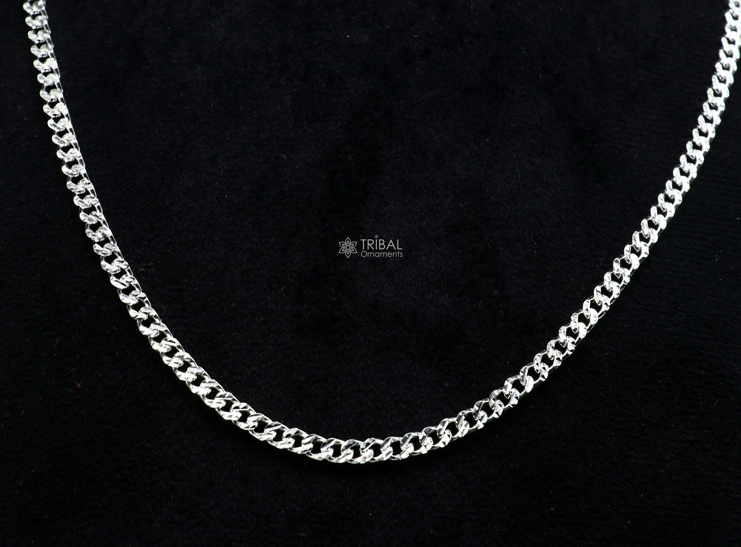 3mm 20" solid 925 sterling silver handmade modern trendy design wheat chain necklace giving it a distinctive and stylish look ch250 - TRIBAL ORNAMENTS