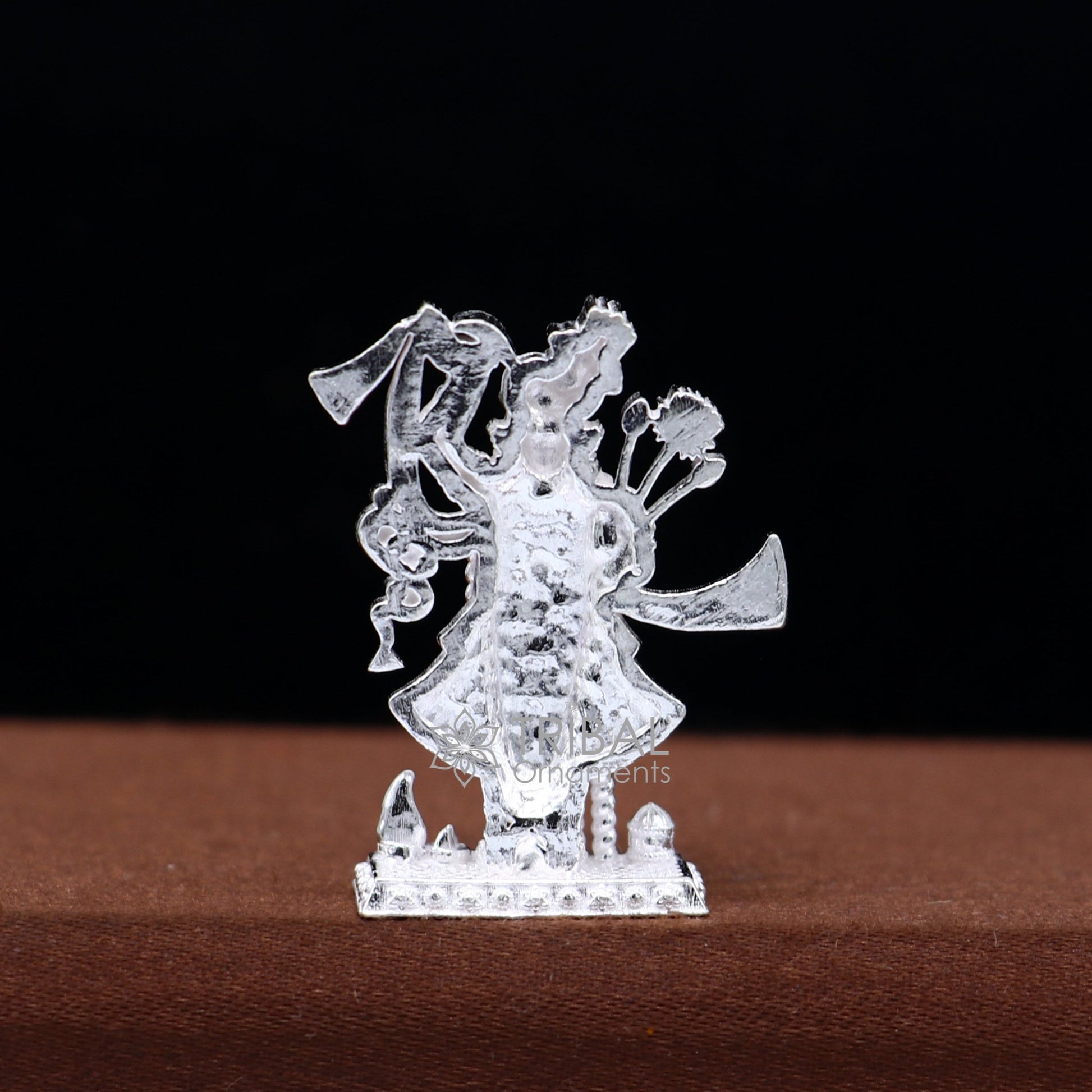 925 Sterling silver handmade design Indian Idols Lord krishna  Govardhan statue figurine, puja articles decorative gift diwali puja art640 - TRIBAL ORNAMENTS