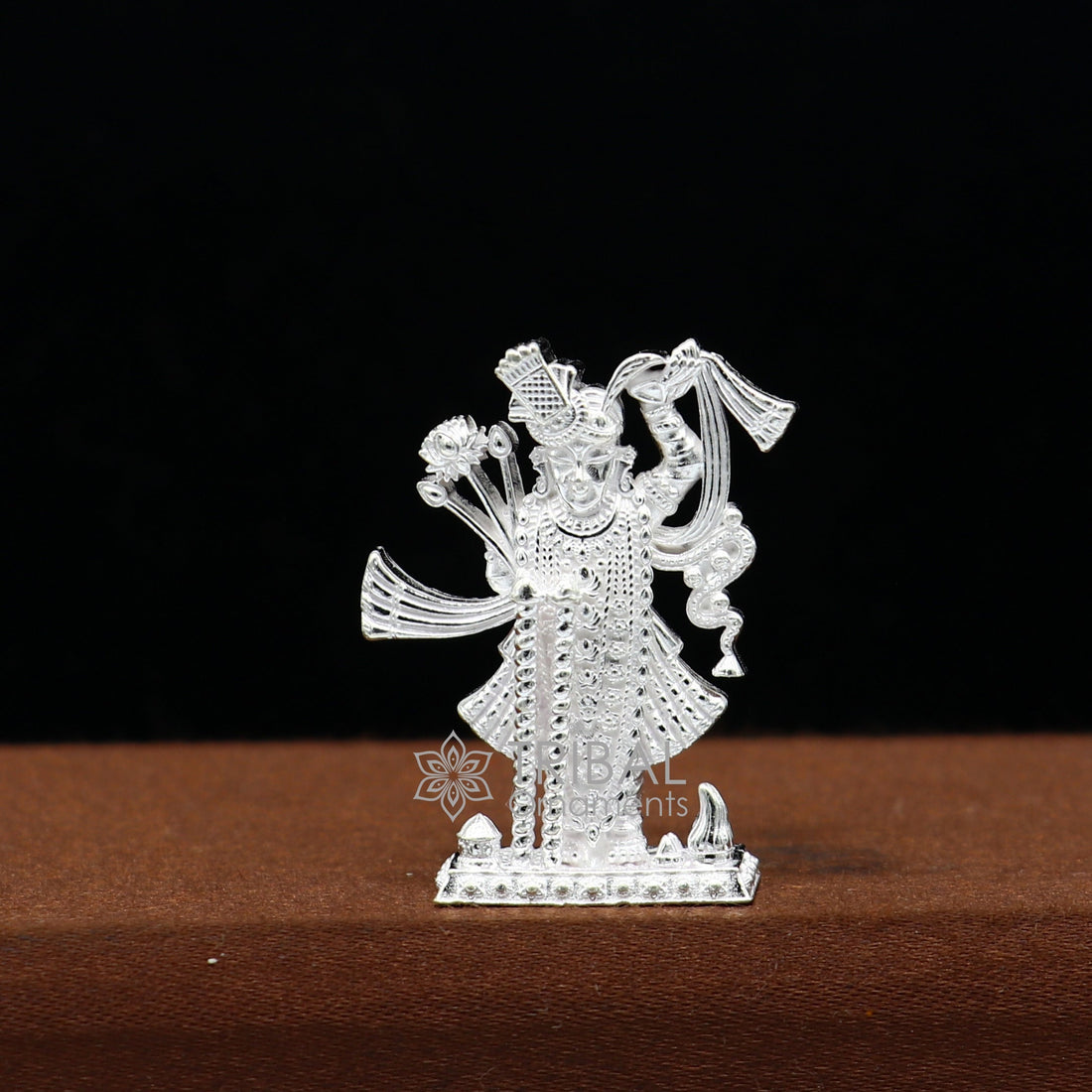 925 Sterling silver handmade design Indian Idols Lord krishna  Govardhan statue figurine, puja articles decorative gift diwali puja art640 - TRIBAL ORNAMENTS