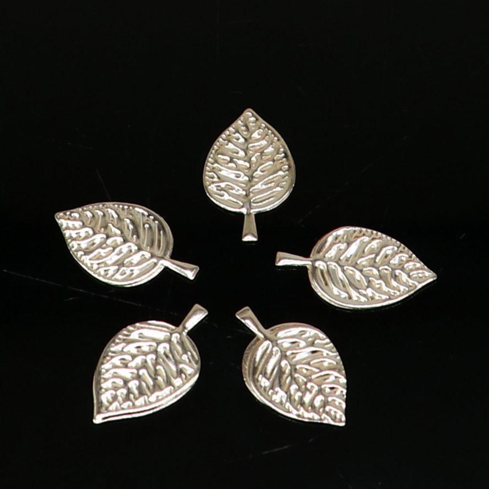 2cm 925 sterling silver handmade small betel leaf Paan leaf for worshipping offered to Lord Vishnu, Goddesses Laxmi and Lord Ganesh su1104 - TRIBAL ORNAMENTS