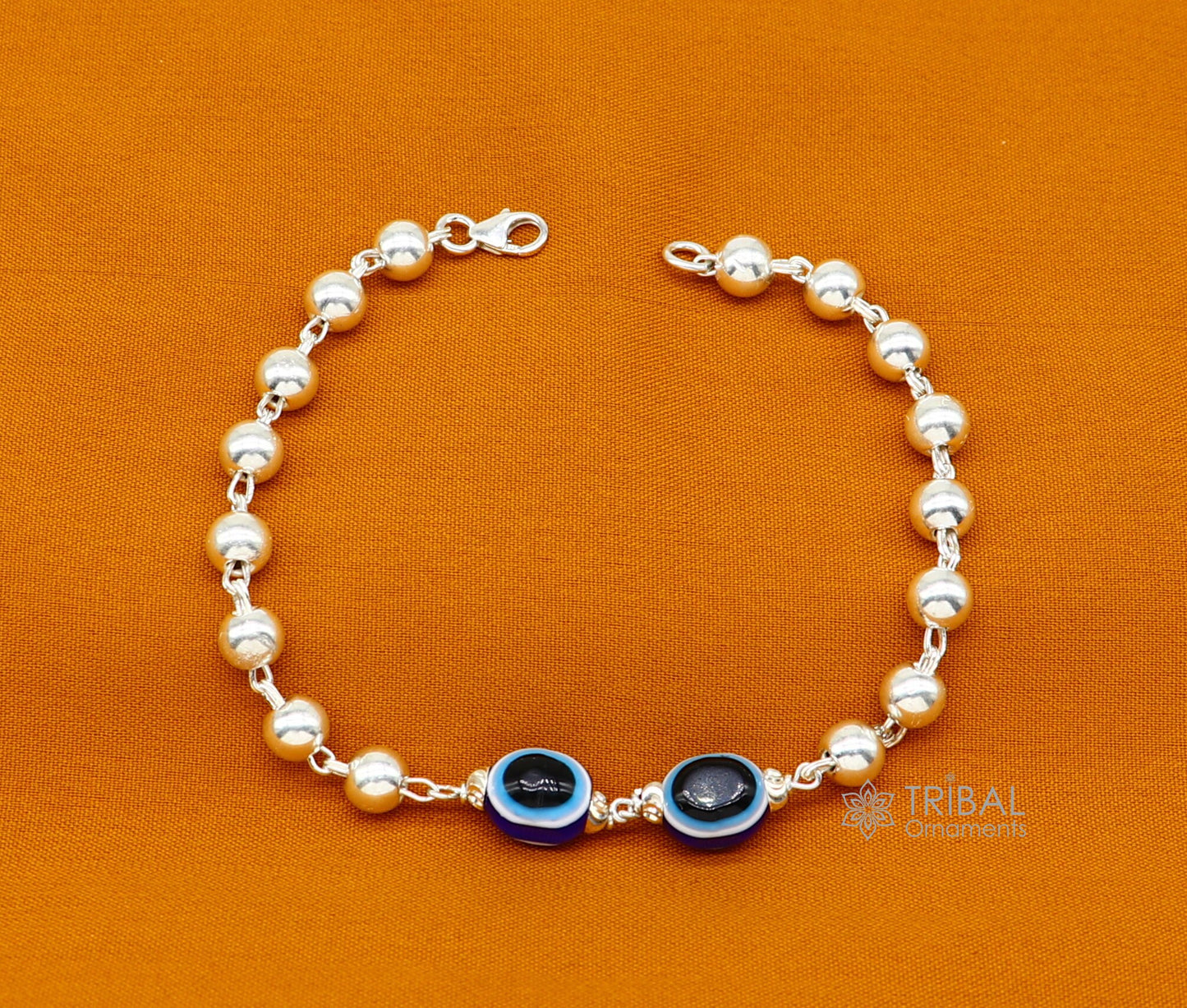 KALETINE 10mm Evil Eye 925 Sterling Silver Beads For Jewelry Making Fit  Bracelet Necklace Charms Silver