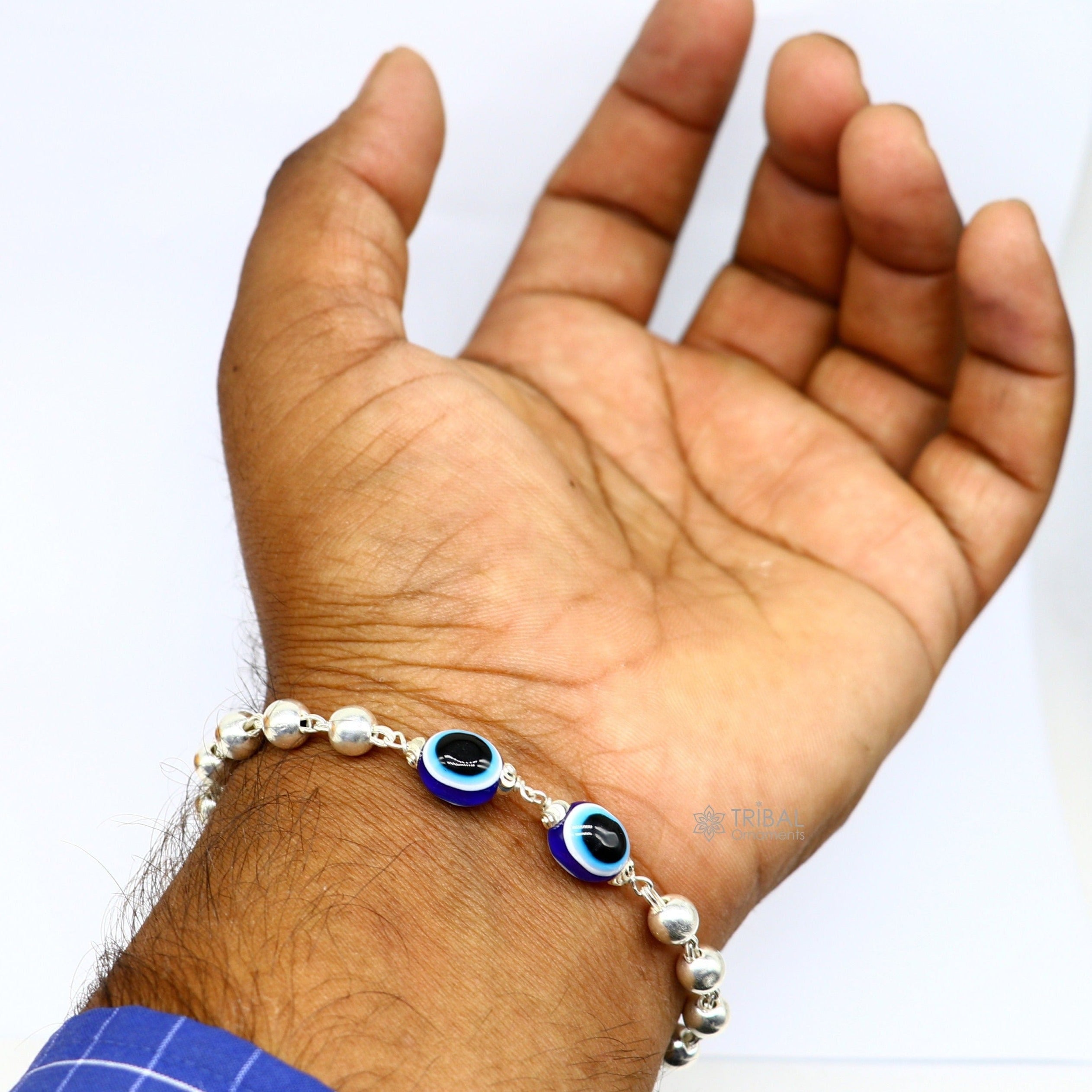 Handmade evil eye on sale bracelet