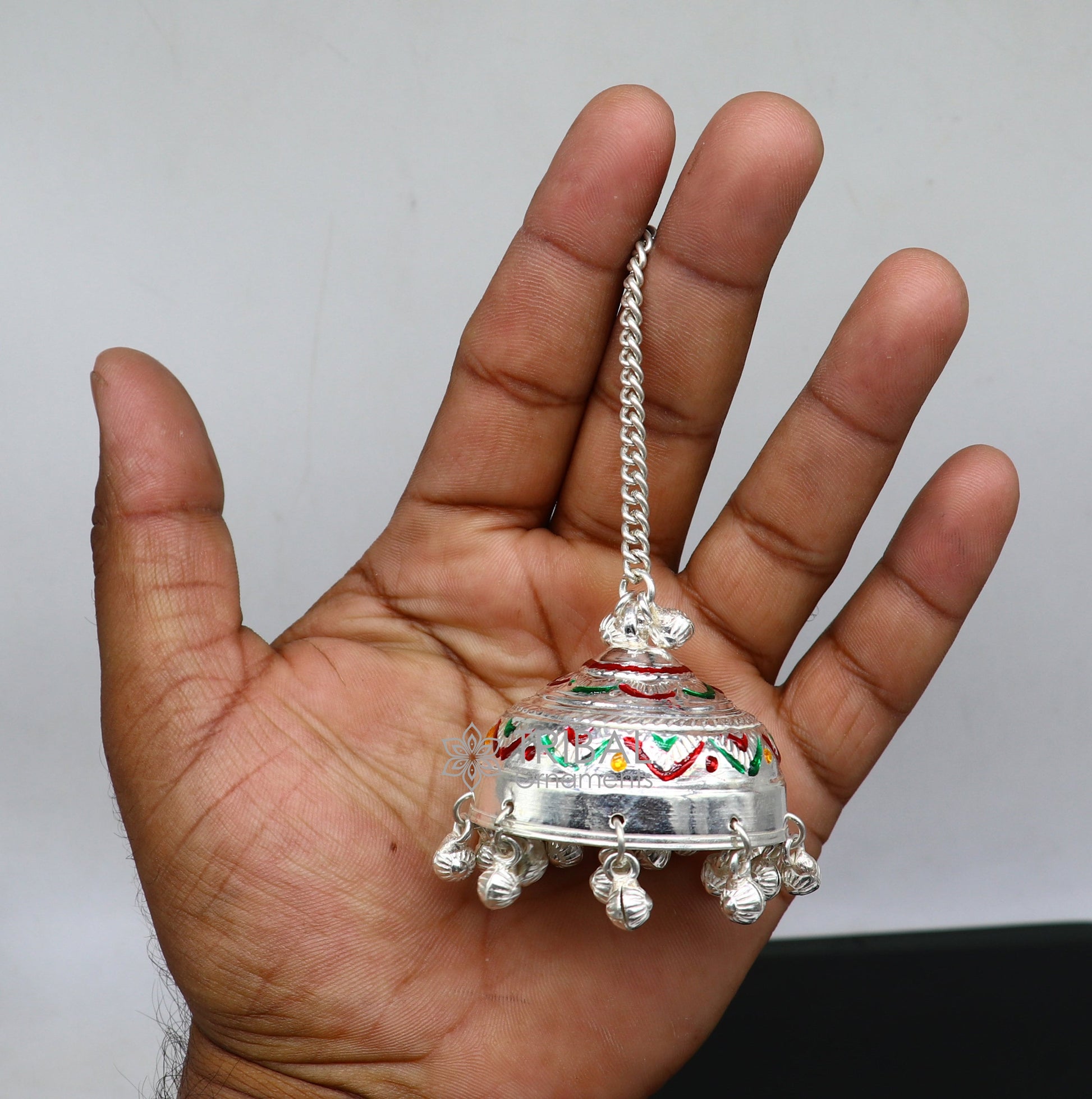 925 sterling Silver chatter/ chhatra, silver umbrella god temple art, Divine temple silver article, OR puja worshipping utensils su1116 - TRIBAL ORNAMENTS