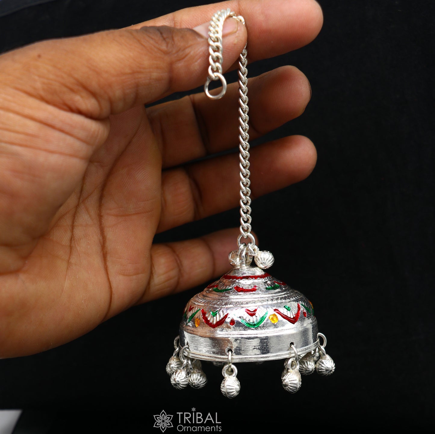 925 sterling Silver chatter/ chhatra, silver umbrella god temple art, Divine temple silver article, OR puja worshipping utensils su1116 - TRIBAL ORNAMENTS