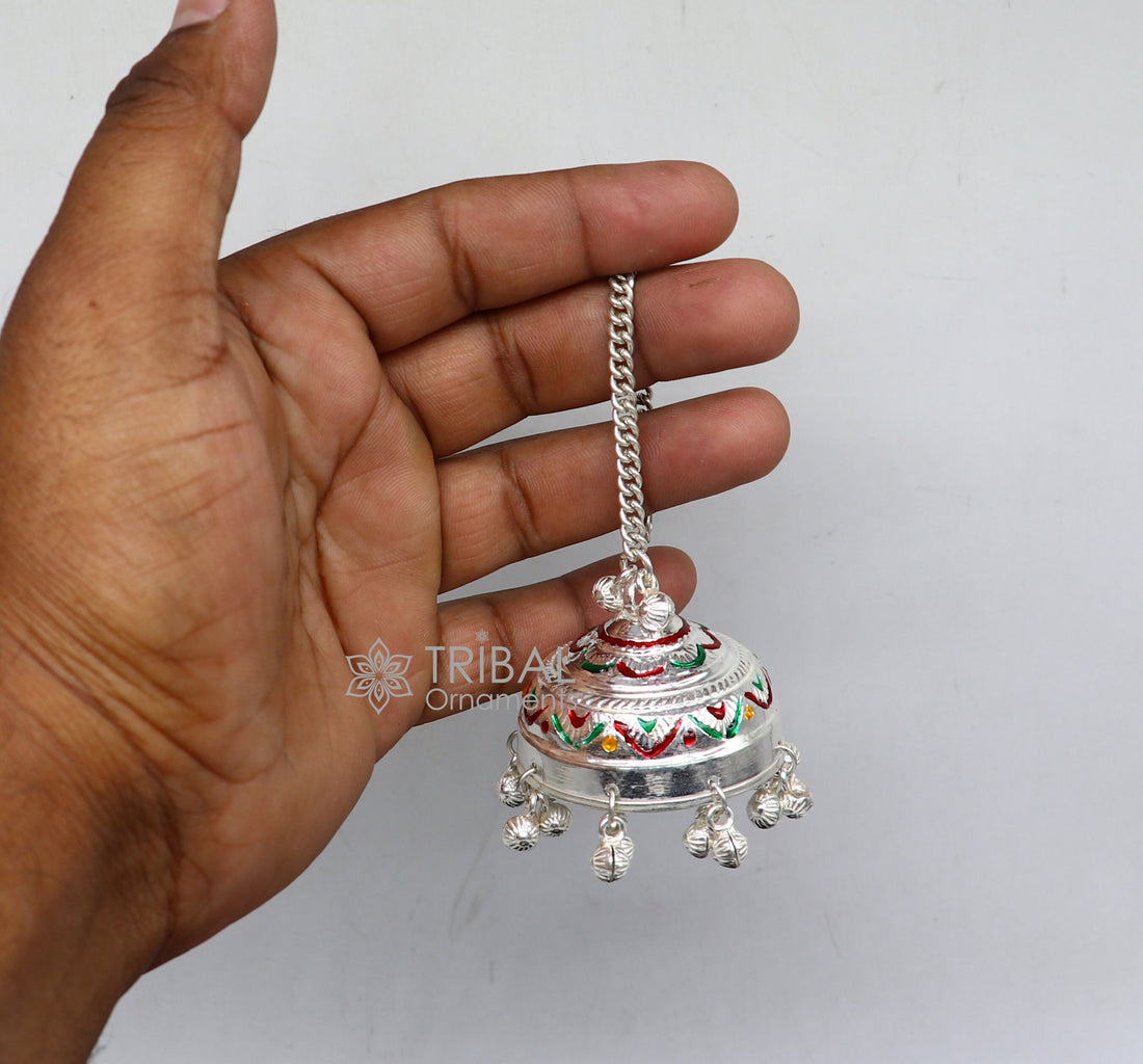 925 sterling Silver chatter/ chhatra, silver umbrella god temple art, Divine temple silver article, OR puja worshipping utensils su1116 - TRIBAL ORNAMENTS