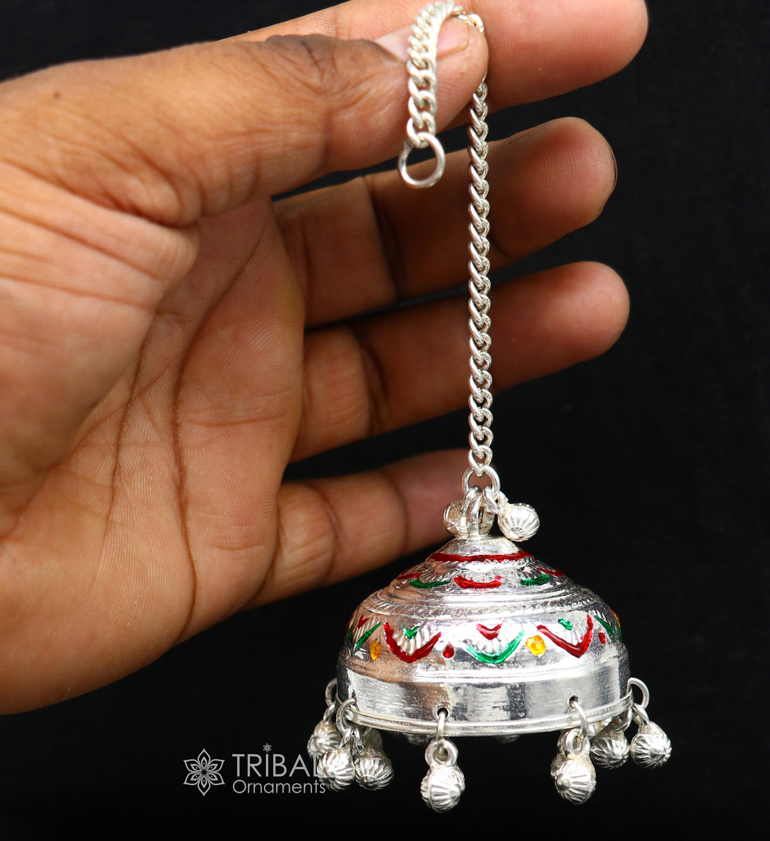 925 sterling Silver chatter/ chhatra, silver umbrella god temple art, Divine temple silver article, OR puja worshipping utensils su1116 - TRIBAL ORNAMENTS