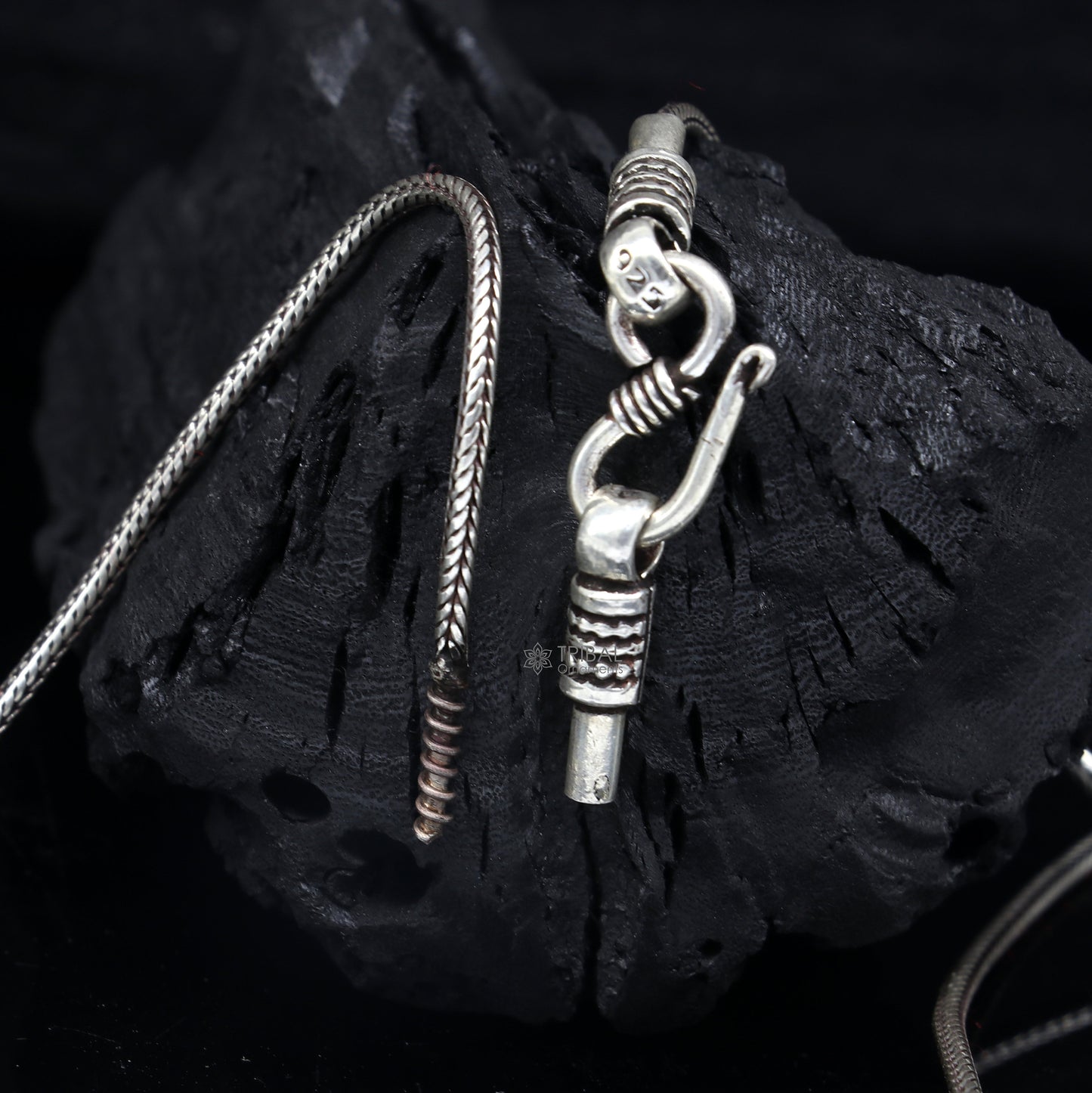 925 pure silver Silver Heaven Ba gua Symbol design pendant, wheat chain necklace locket best gifting delicate unisex  jewelry nsp736 - TRIBAL ORNAMENTS
