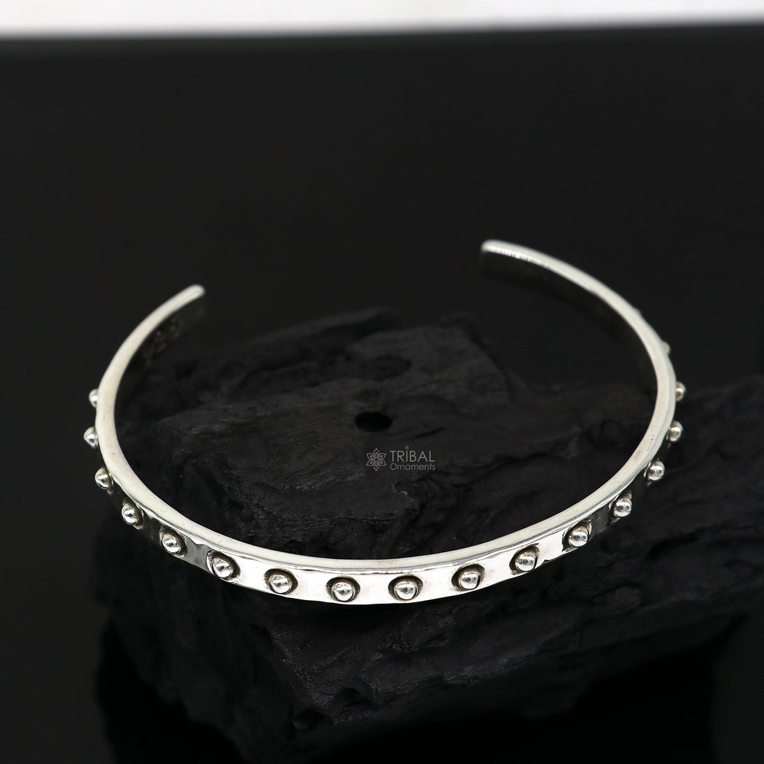 925 sterling silver handmade solid trendy design fashion kada cuff bracelet, cuff kada unsex gifting jewelry solid silver kada cuff154 - TRIBAL ORNAMENTS