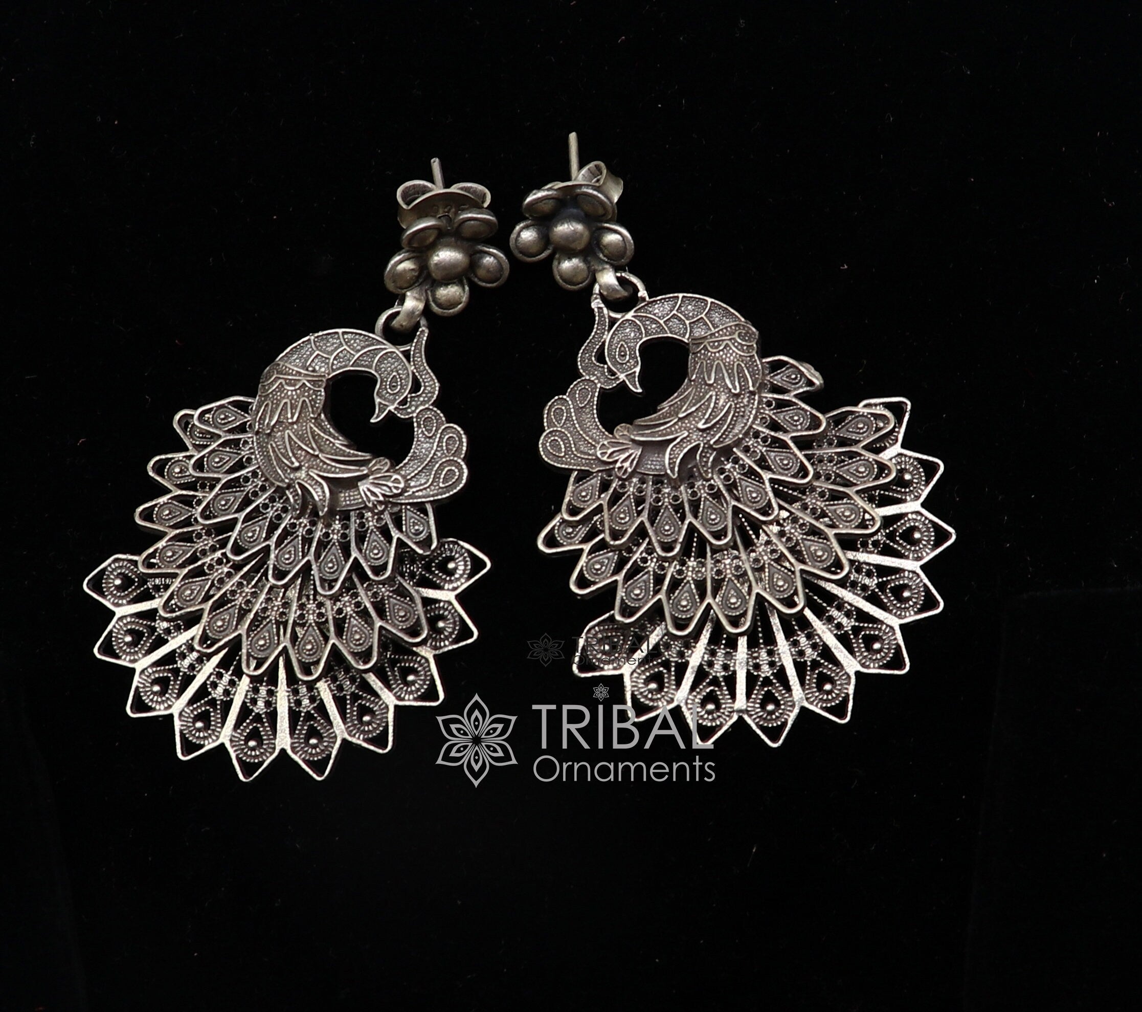 Buy Antique Earrings Silver 925 India Ladakh Detailed Filigree Online in  India  Etsy