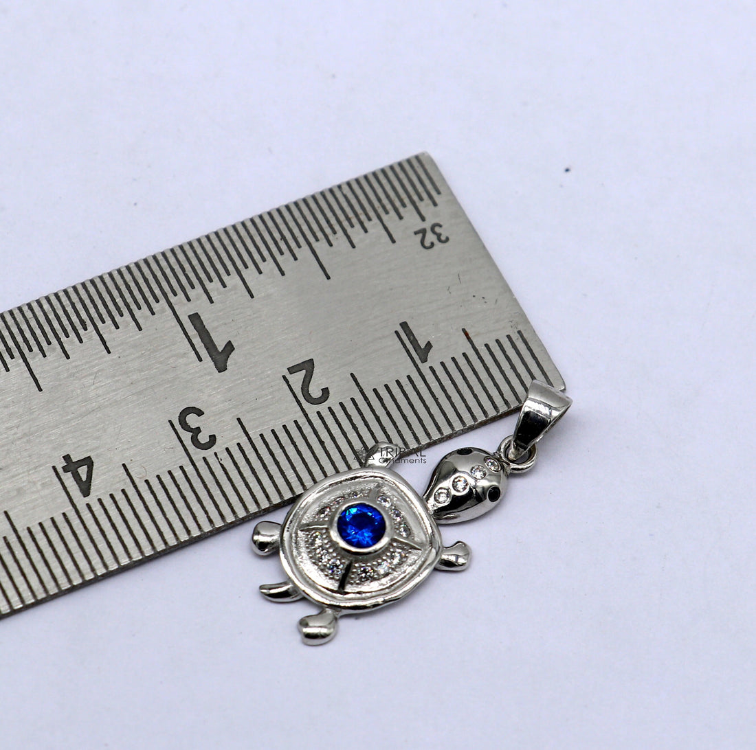 925 sterling silver beautiful cubic zircon stone Tortoise pendant