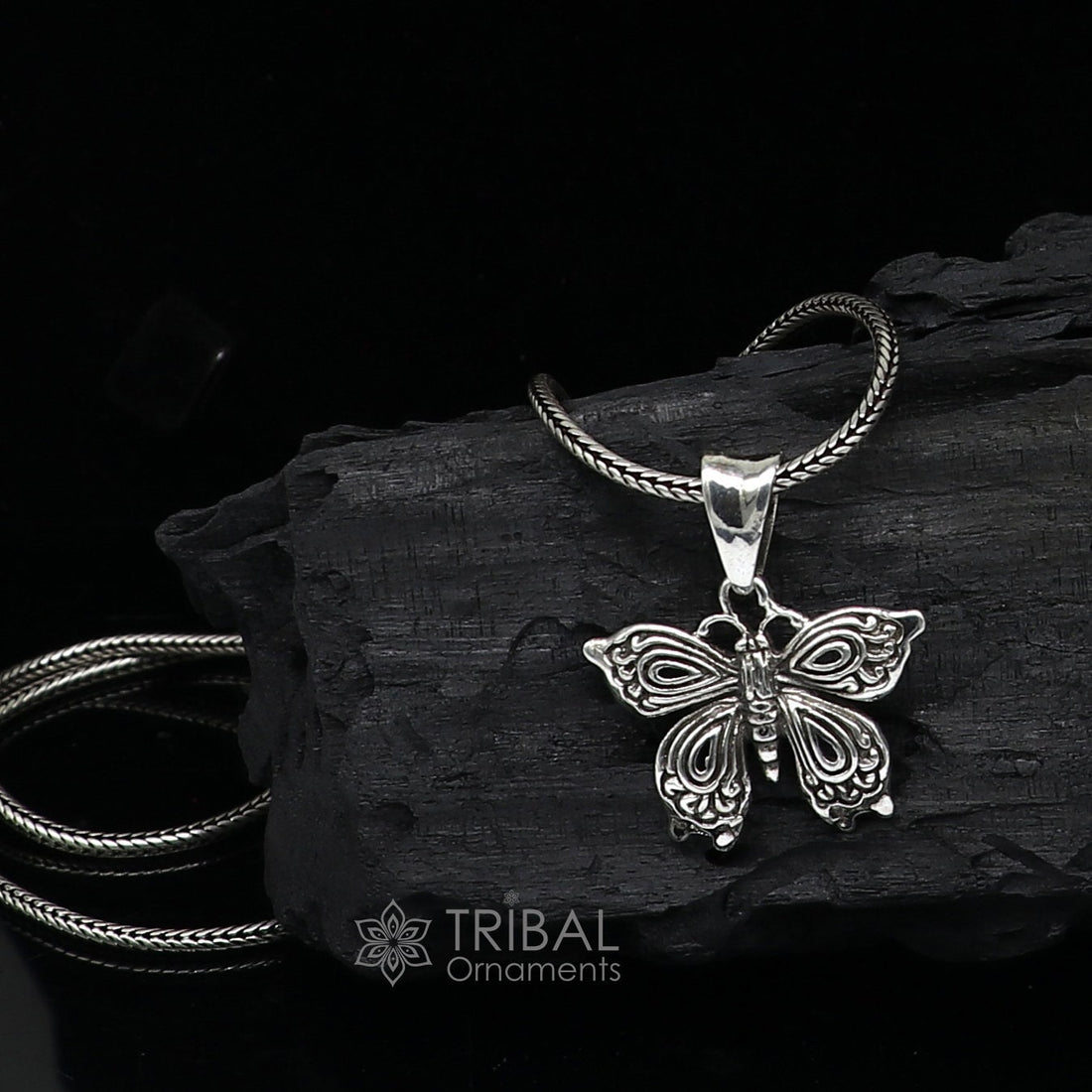 925 sterling silver handmade butterfly design pendant, silver bird pendant necklace best delicate unisex pendant jewellery nsp659 - TRIBAL ORNAMENTS