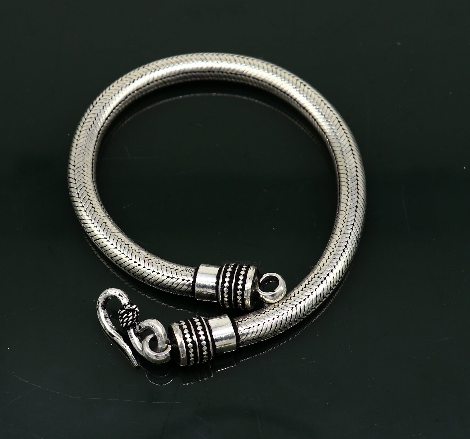 6MM Solid 925 sterling silver handmade amazing snake chain flexible unisex bracelet jewelry elegant custom wrist belt bracelet india sbr680 - TRIBAL ORNAMENTS
