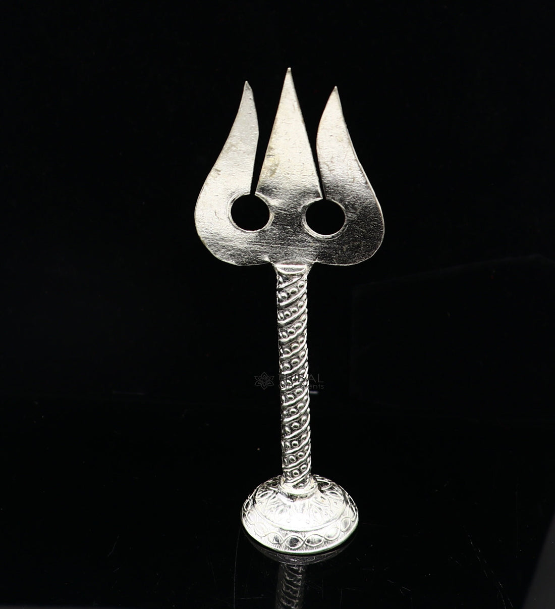 4" 925 Sterling silver handmade lord Shiva trident/trishul, fabulous craftsmanship Mahadev trishul, best collectible puja article su1136 - TRIBAL ORNAMENTS