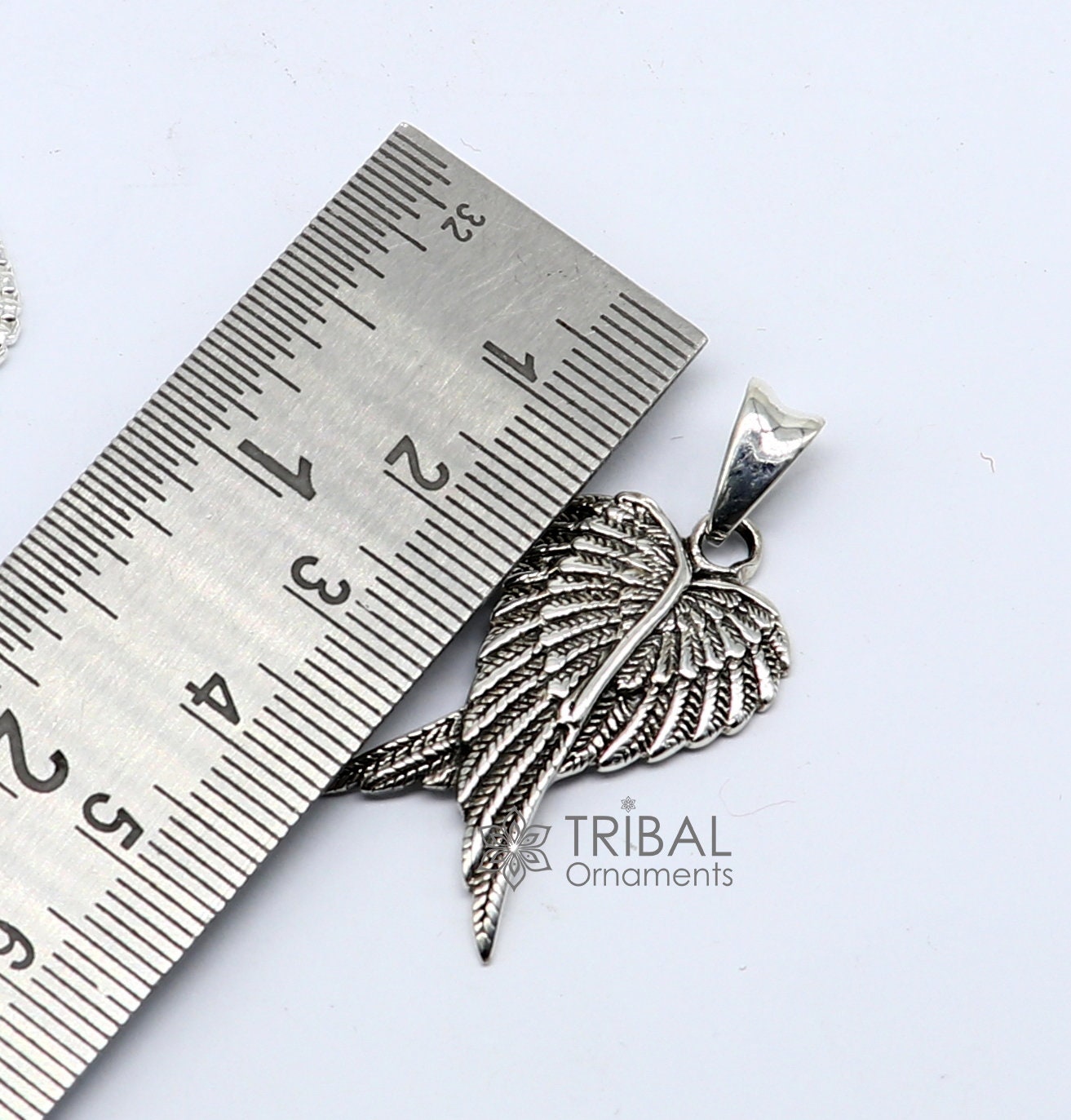 925 sterling silver unique bird wing pendant/ bird feather pendant, silver wing necklace, animal jewelry nsp635 - TRIBAL ORNAMENTS