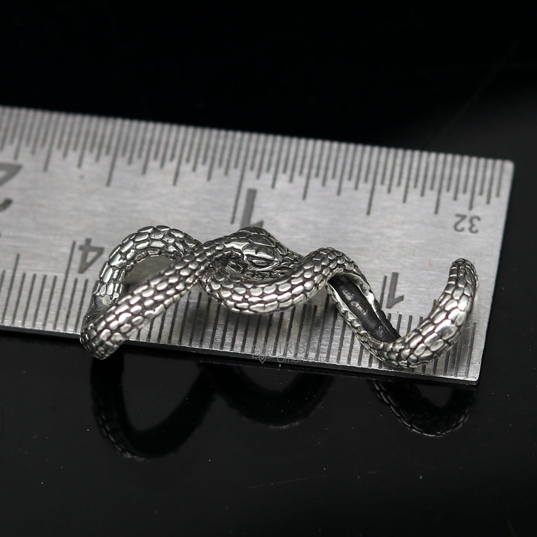 925 sterling silver unique waved snake pendant/ king cobra snake pendant is n embodiment of timeless beauty and symbolism nsp644 - TRIBAL ORNAMENTS