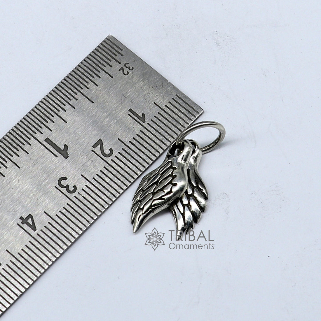 925 sterling silver unique bird wing pendant/ bird feather pendant, silver wing necklace, Angel Wing Silver pendant, animal jewelry nsp646 - TRIBAL ORNAMENTS