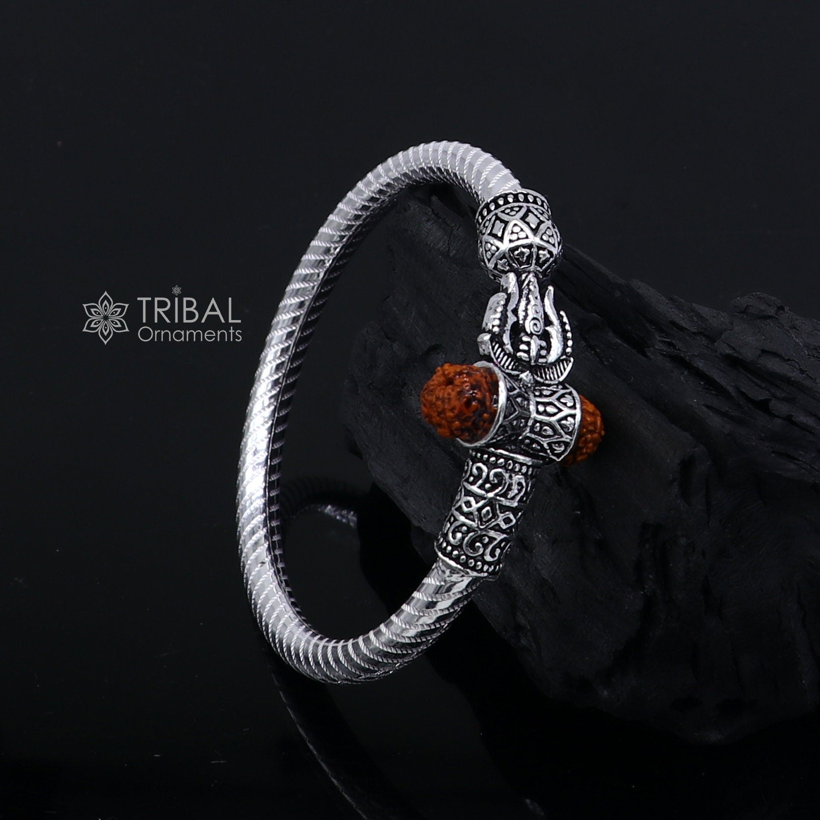Trident Brown Leather Bracelet – Dandelion Jewelry