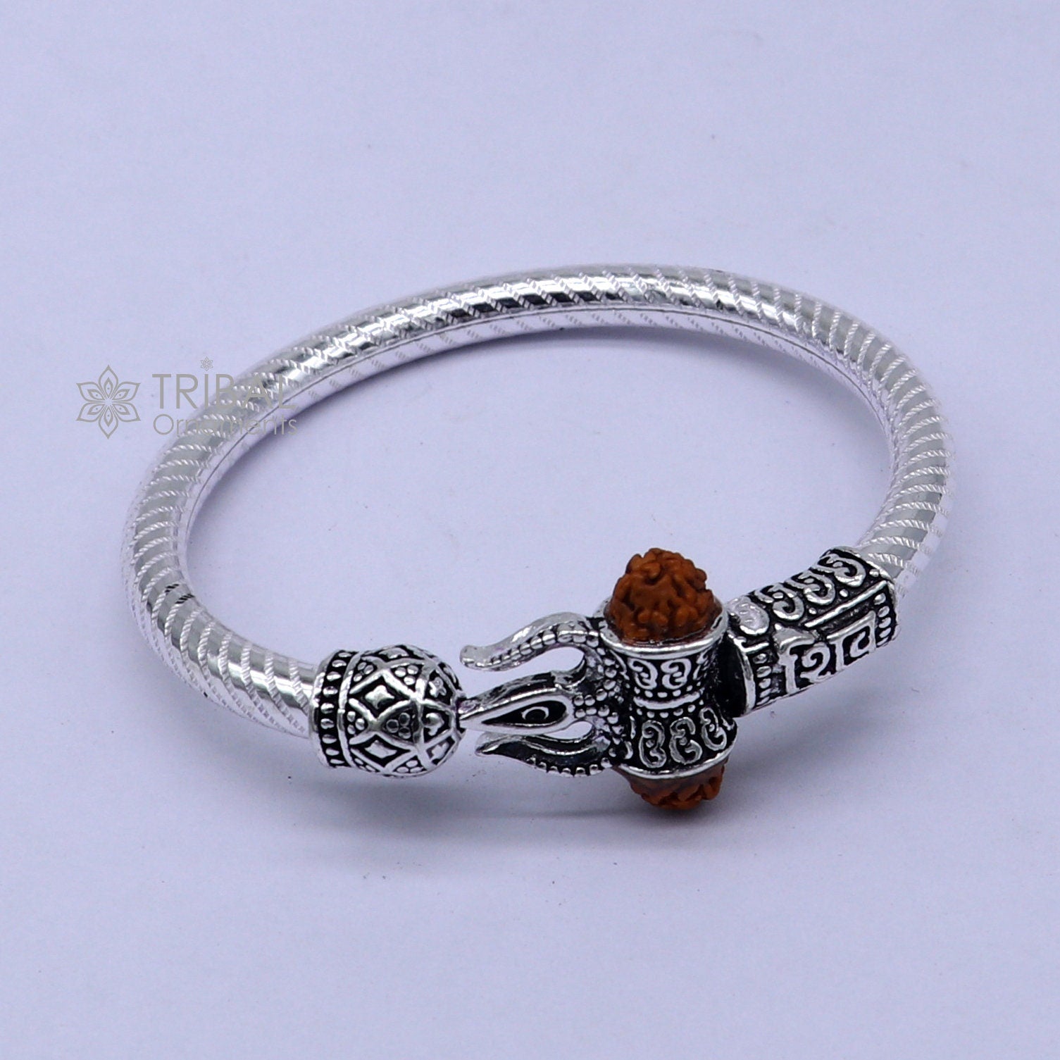 Silver Chain Mahakal Bracelet For Men | B305-JMA-105 | Cilory.com