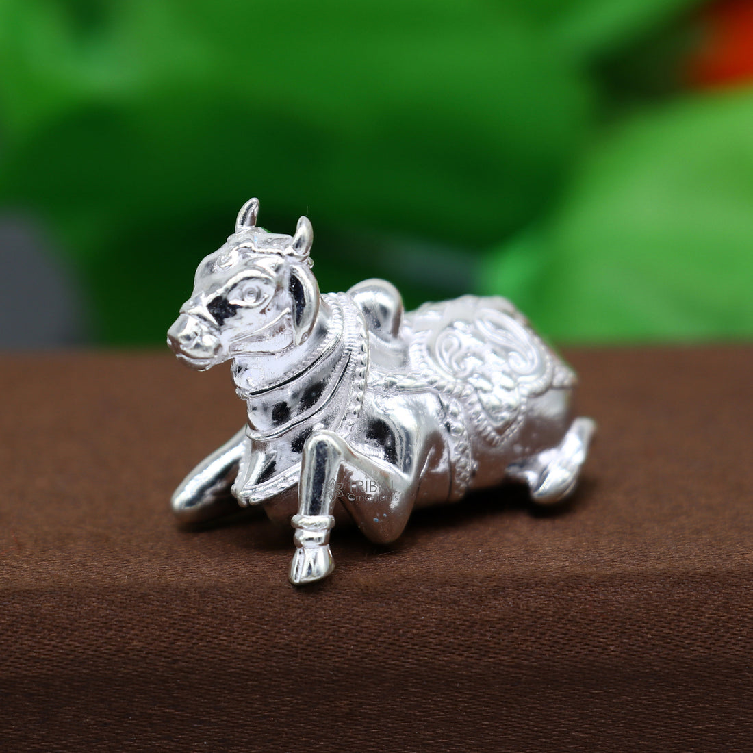 Lord Shiva Vahan Nandi Maharaj solid 925 sterling silver handmade small statue for puja, best gift for lord Shiva, divine statue art0648 - TRIBAL ORNAMENTS