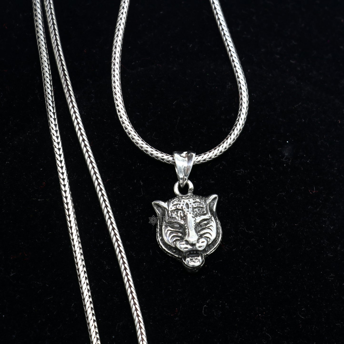 925 sterling silver unique lion face/head pendant, silver forest king lion pendant necklace, animal jewelry nsp648 - TRIBAL ORNAMENTS