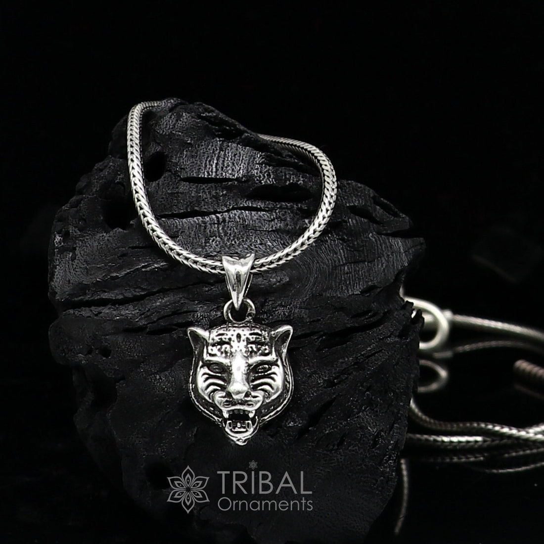 925 sterling silver unique lion face/head pendant, silver forest king lion pendant necklace, animal jewelry nsp648 - TRIBAL ORNAMENTS