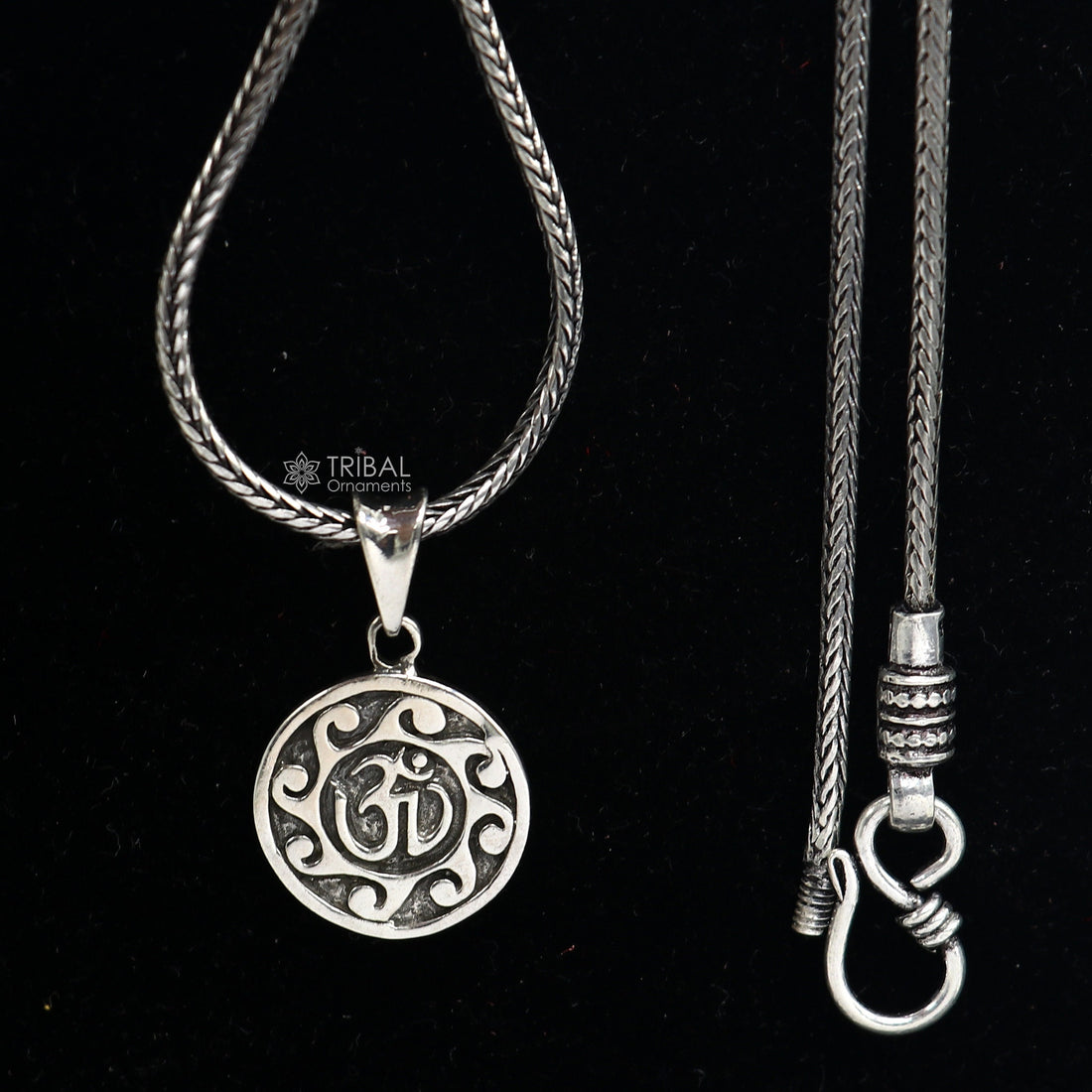 925 sterling silver handmade Divine 'Aum' OM pendant, amazing stylish good luck pendant exclusive jewelry tribal jewelry  nsp677 - TRIBAL ORNAMENTS