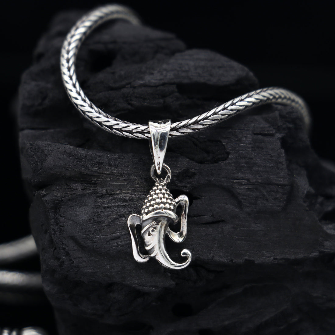 trendy 925 sterling silver handmade Lord Ganesha pendant, amazing stylish unisex pendant personalized jewelry NSP679 - TRIBAL ORNAMENTS