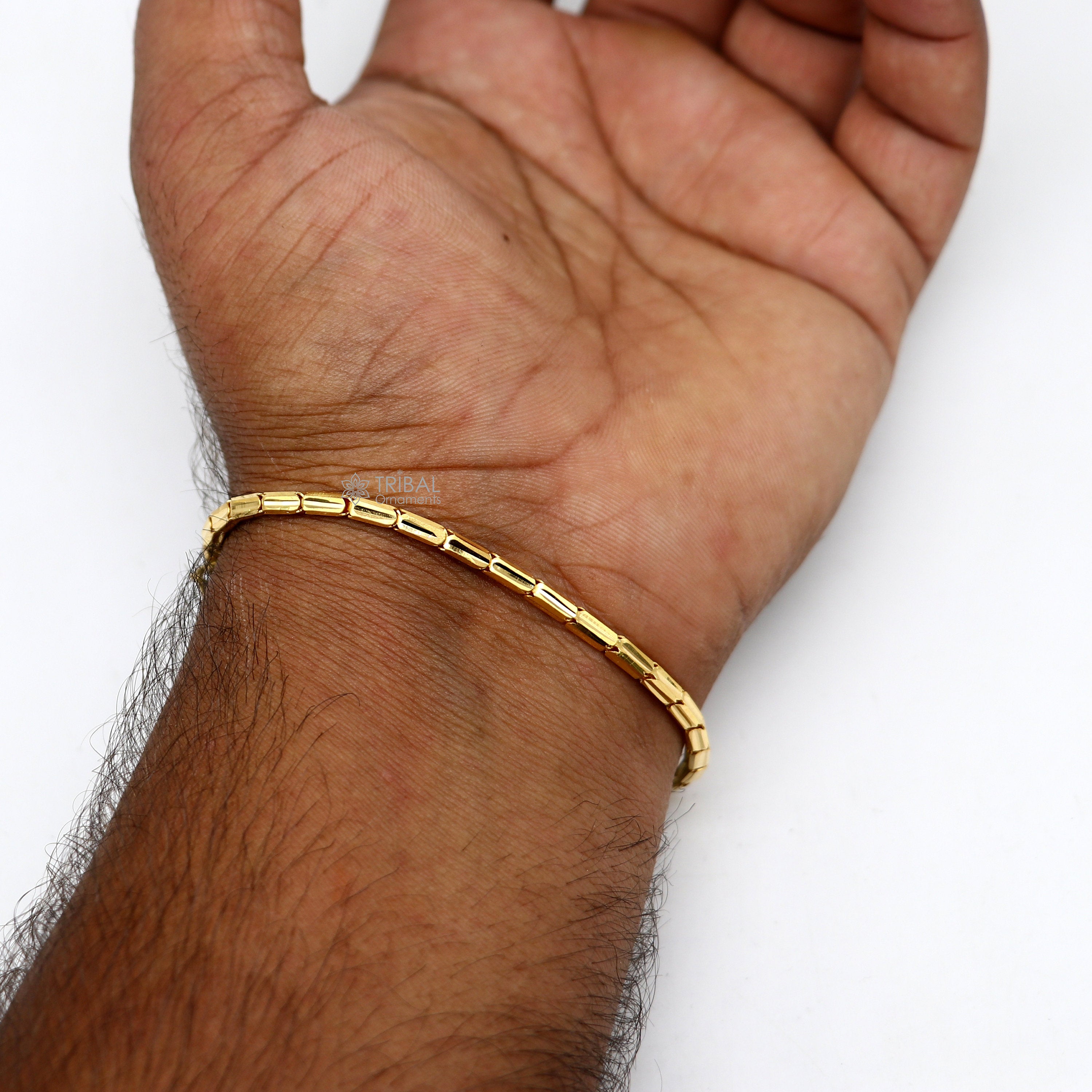 22K Gold Baht Link Chain Bracelet – Harwell Godfrey