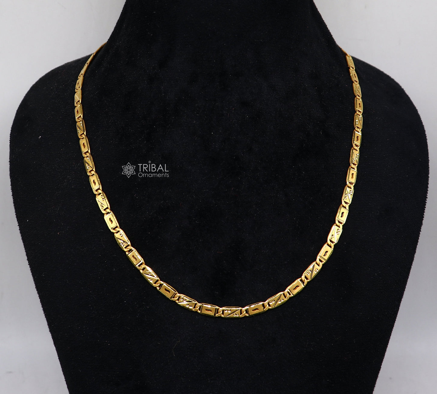 Exclusive modern trendy 22kt yellow gold handmade nawabi chain best men's gifting chain necklace jewelry gch584 - TRIBAL ORNAMENTS