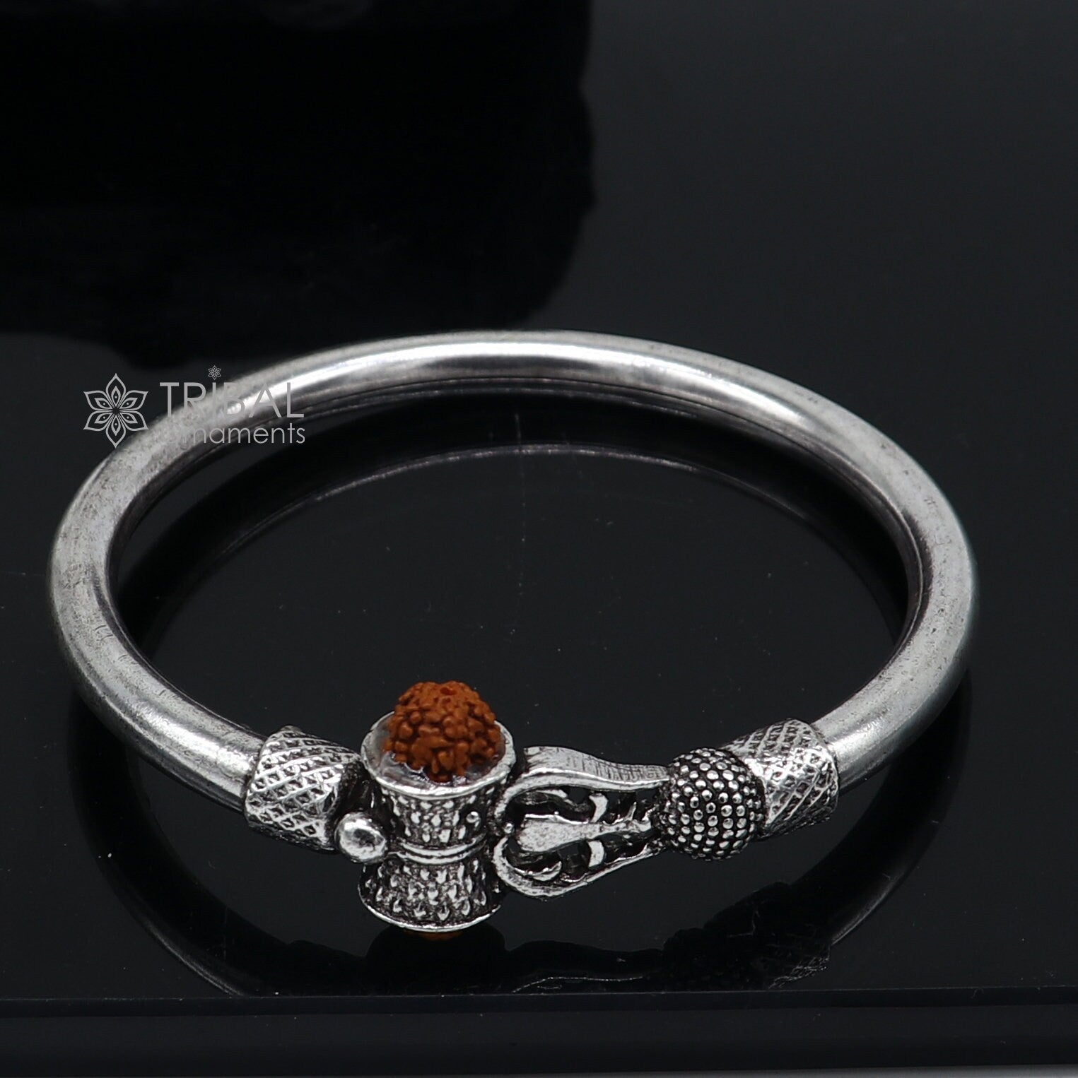 Lord Shiva Damaru Design Rudraksha Ring, Fabulous 925 Sterling Silver  Adjustable Ring for Best Gift Unisex Oxidized Silver Jewelry LSR01 - Etsy