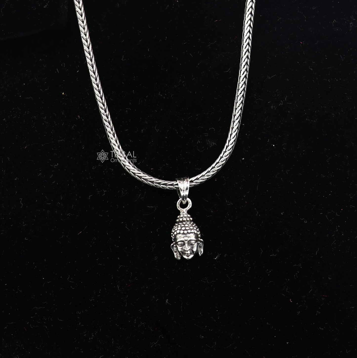 925 silver Lord Buddha face pendant pendant is worn close to the heart, symbolizing the aspiration to cultivate inner peace, wisdom nsp691 - TRIBAL ORNAMENTS