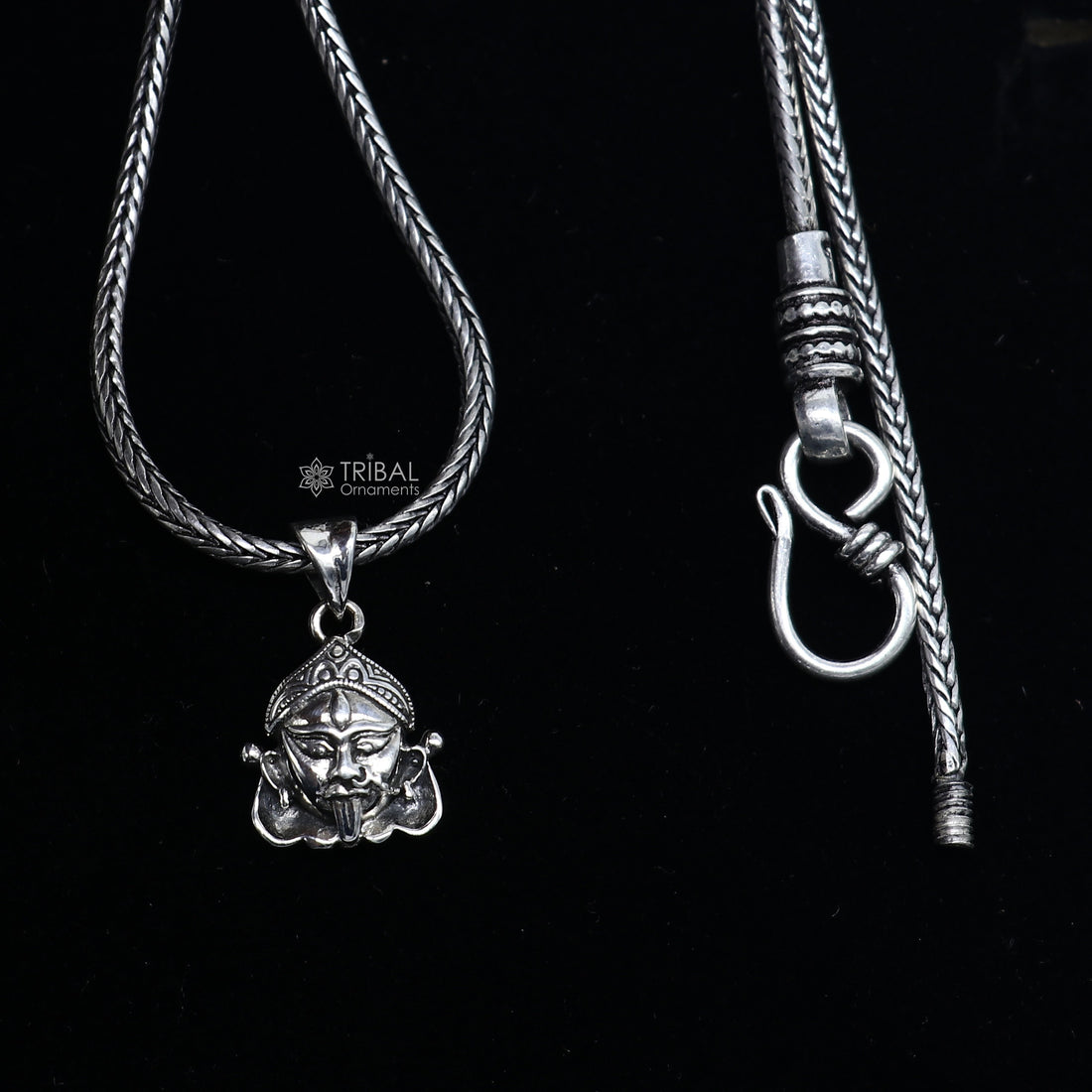 925 Sterling silver goddess MAHAKALI/KALI MATA design divine kali devi maa  pendant for protection nsp700
