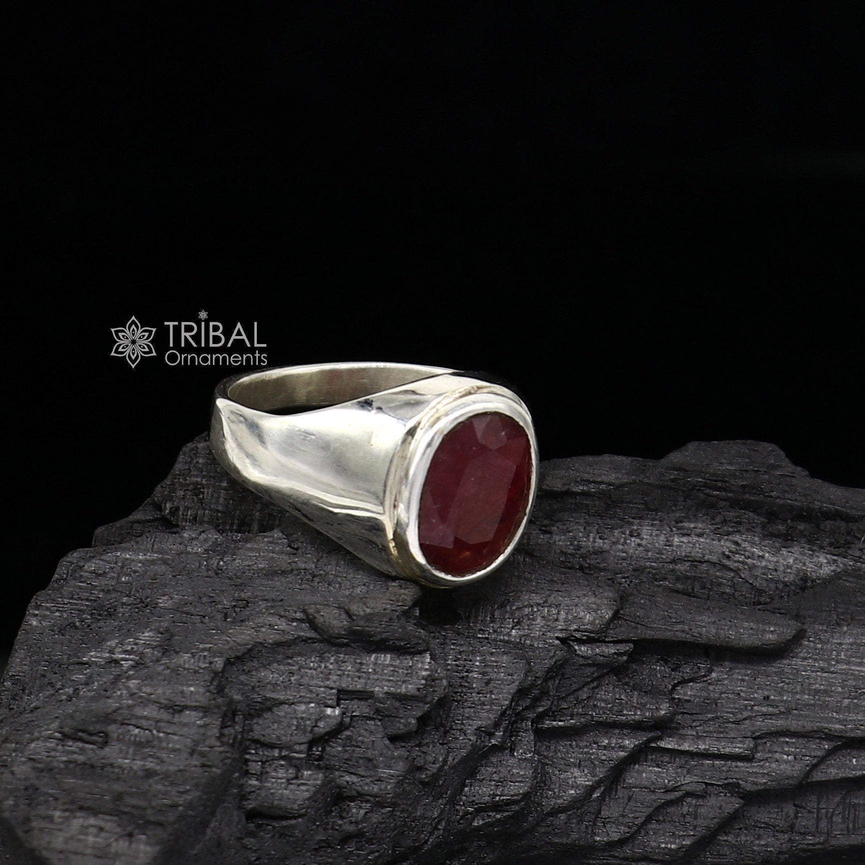 Buy Natural Octagon Ruby Ring, Men's Ring in 14K White Gold, Men's  Engagement Ring,ruby Gemstone Ring,wedding Band,simple Gents Ring,unisex  Ring Online in India - Etsy