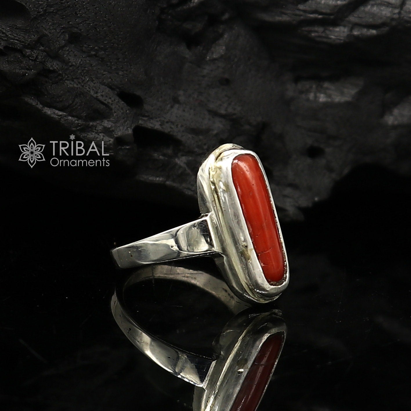 Red Coral (Munga) Ring – Ramneek Jewels