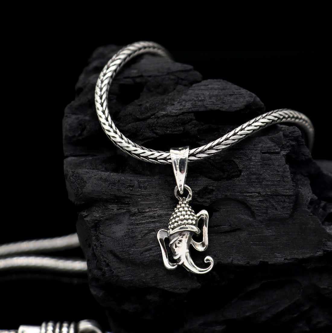 trendy 925 sterling silver handmade Lord Ganesha pendant, amazing stylish unisex pendant personalized jewelry NSP679 - TRIBAL ORNAMENTS