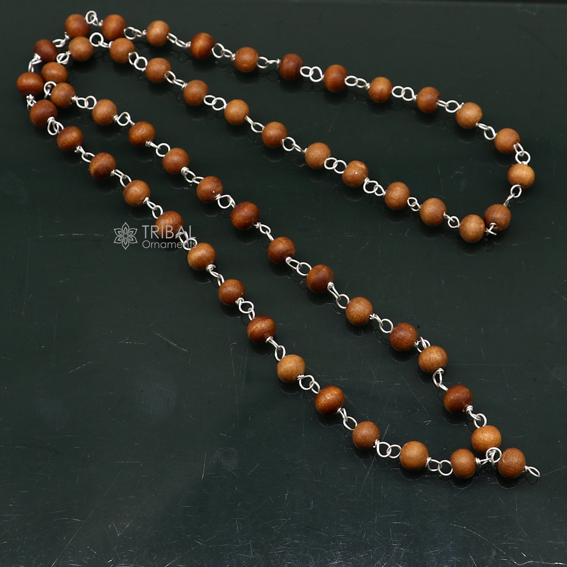 Round hot sale bead necklace