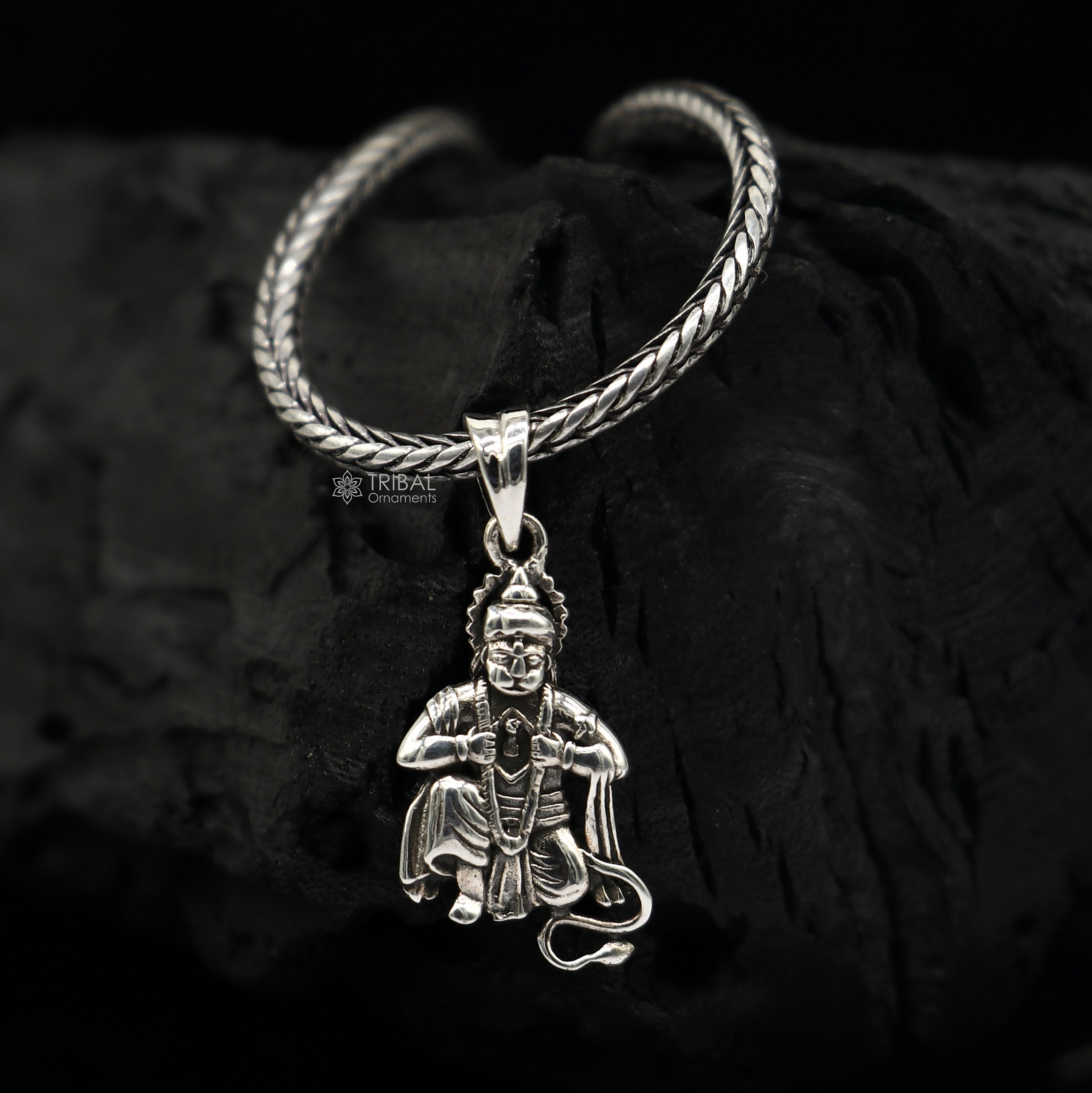 Hanuman locket in sale pure silver