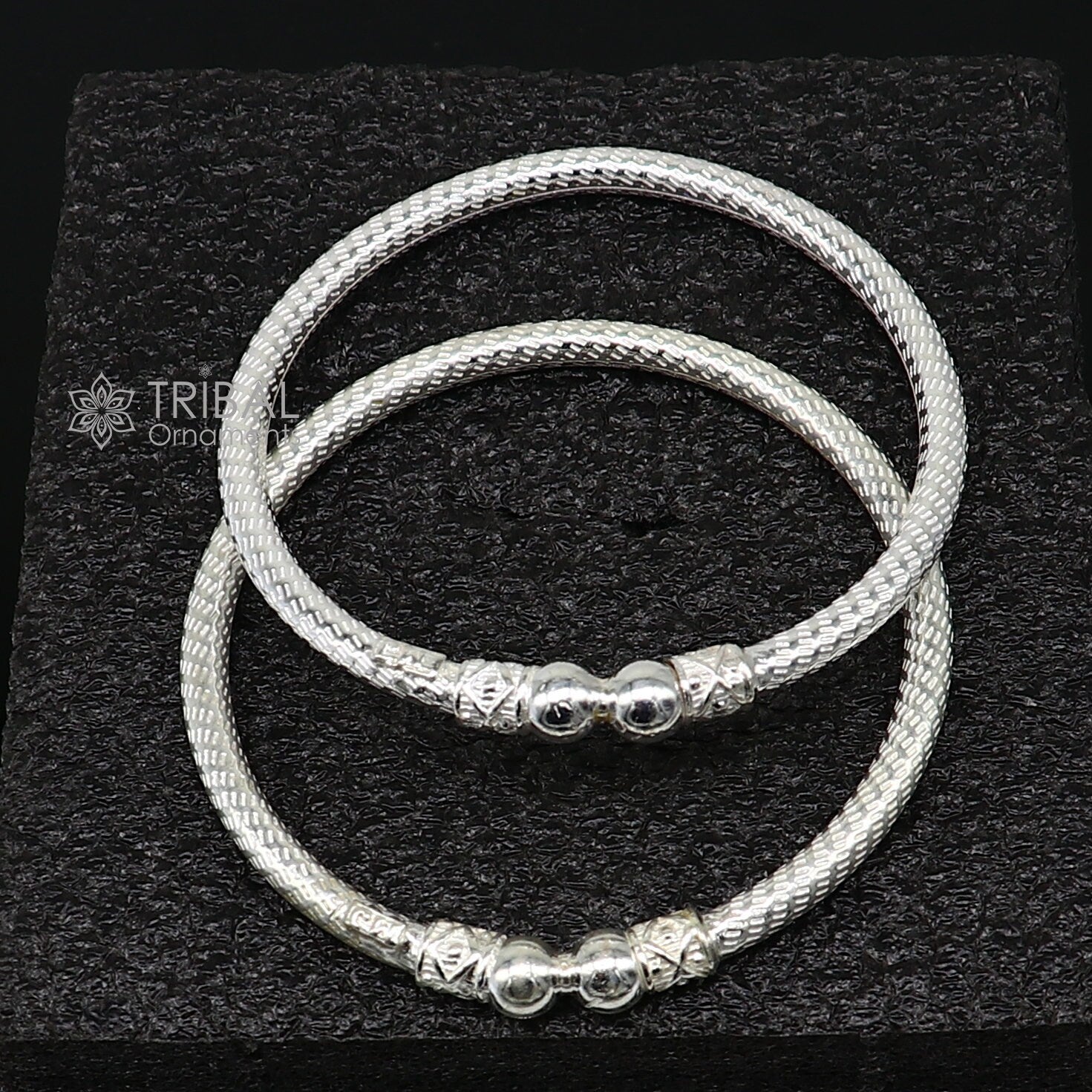925 sterling silver plain shiny bright bangle bracelet kada, excellent personalized gifting stylish fancy bangle men's or girls nba380 - TRIBAL ORNAMENTS