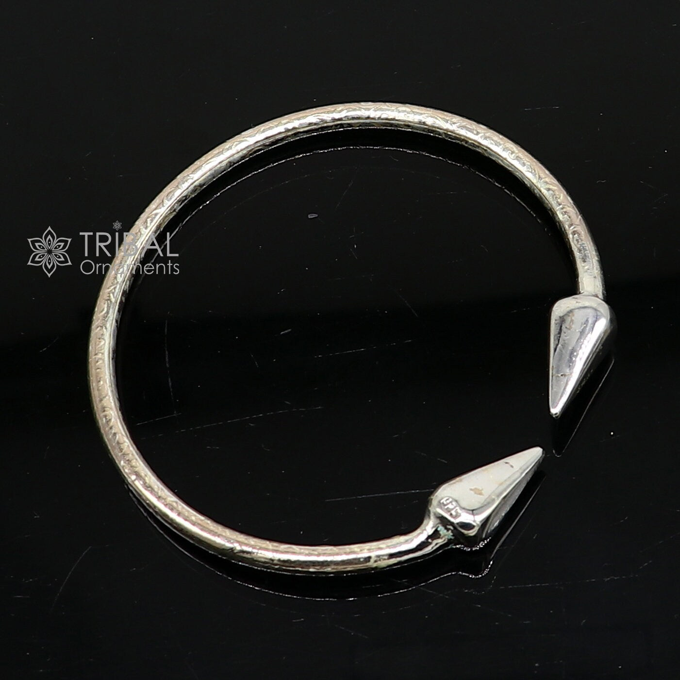 925 sterling silver vintage antique Unique stylish design handmade  adjustable cuff bangle bracelet kada unisex men's/girl's jewelry nsk738  TRIBAL ORNAMENTS