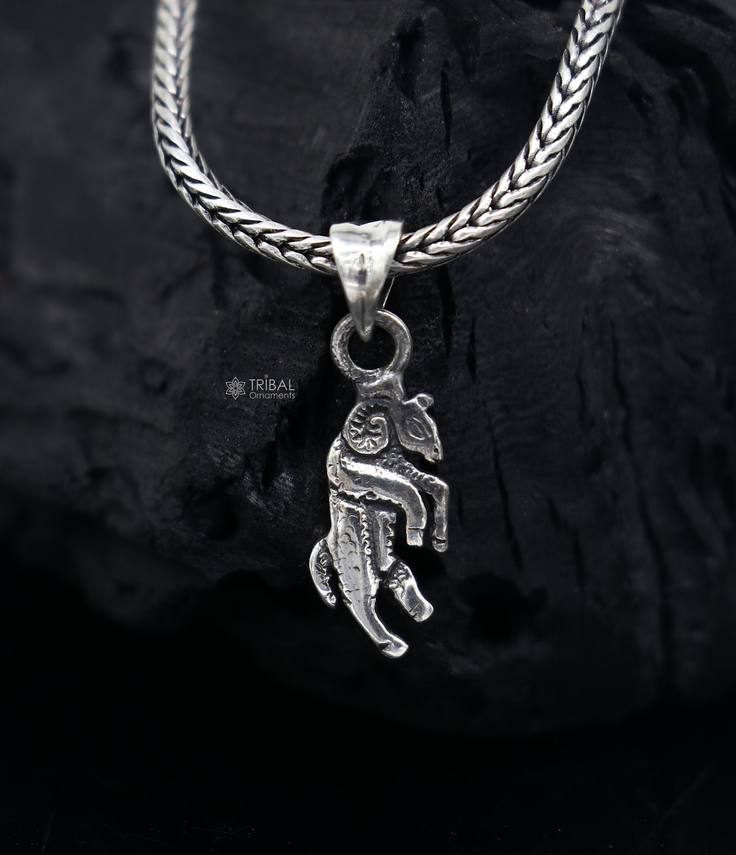 925 Sterling silver Capricorn Zodiac SIGN SYMBOL Pendant best gifting jewelry NSP753 - TRIBAL ORNAMENTS