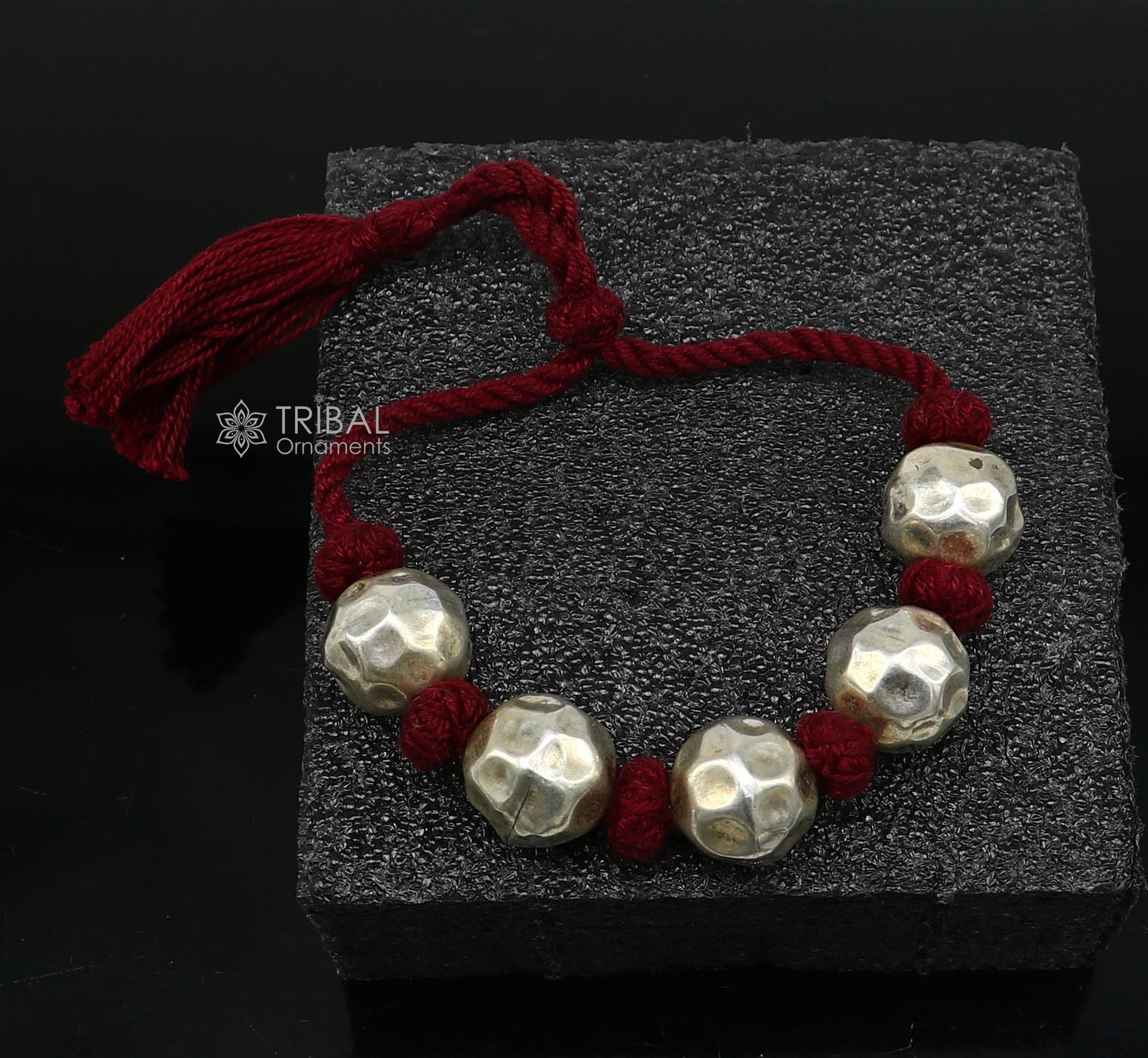 925 sterling silver vintage customized stylish beads bracelet, adjustable brides gifting wedding ethnic bracelet tribal jewelry sbr684 - TRIBAL ORNAMENTS