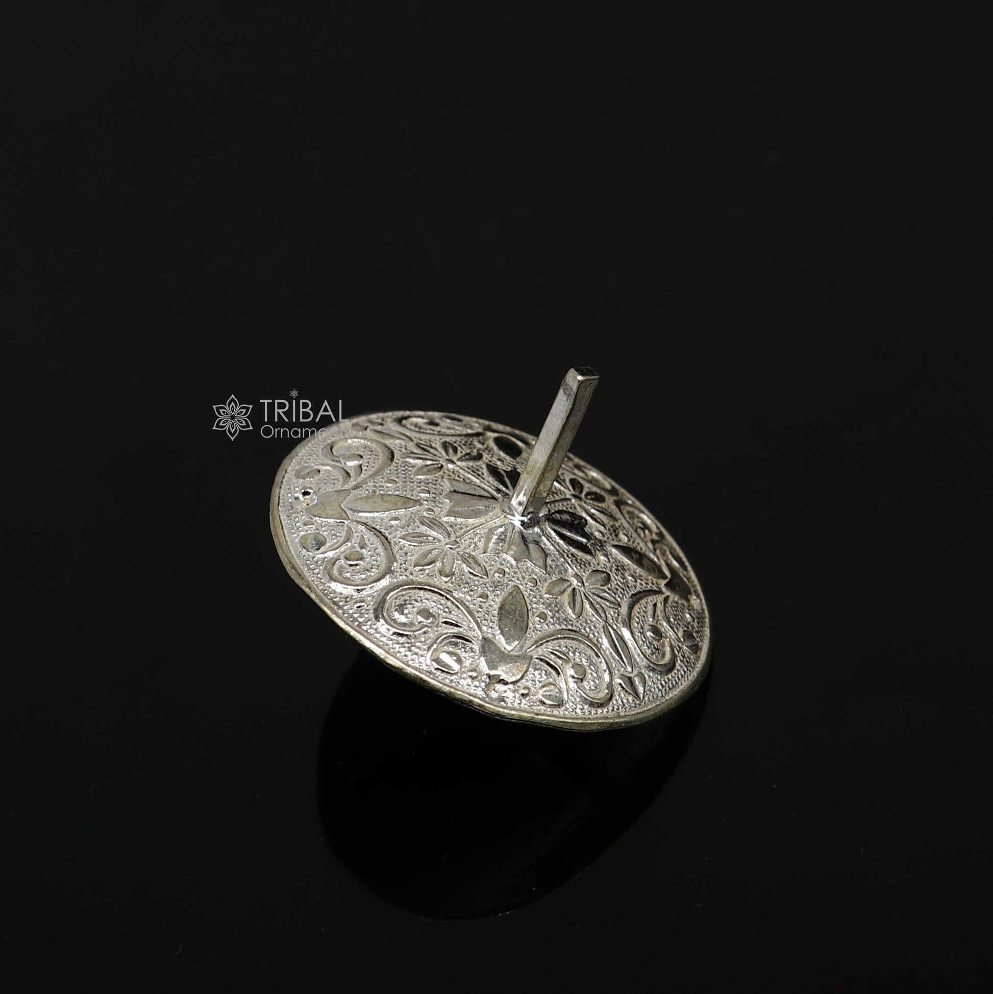 Unique Silver toy 925 sterling silver handmade Firki or Lattu toy , best silver toy for your baby Krishna idols, best silver article su1158 - TRIBAL ORNAMENTS