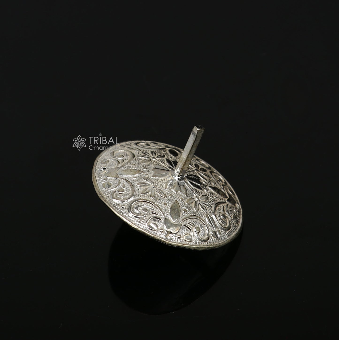 Unique Silver toy 925 sterling silver handmade Firki or Lattu toy , best silver toy for your baby Krishna idols, best silver article su1158 - TRIBAL ORNAMENTS