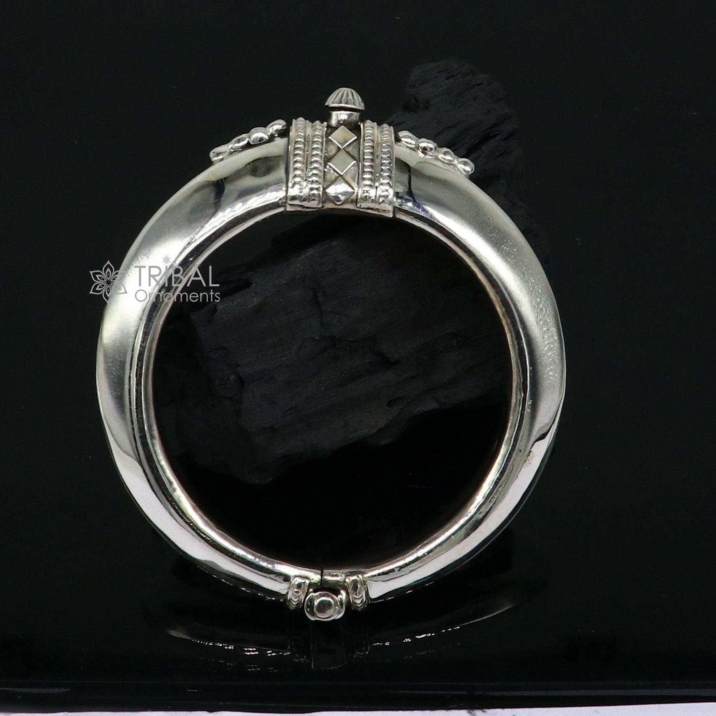 925 sterling silver vintage plain design handmade bangle bracelet kada cuff bracelet ethnic Banjara jewelry nsk0732 - TRIBAL ORNAMENTS