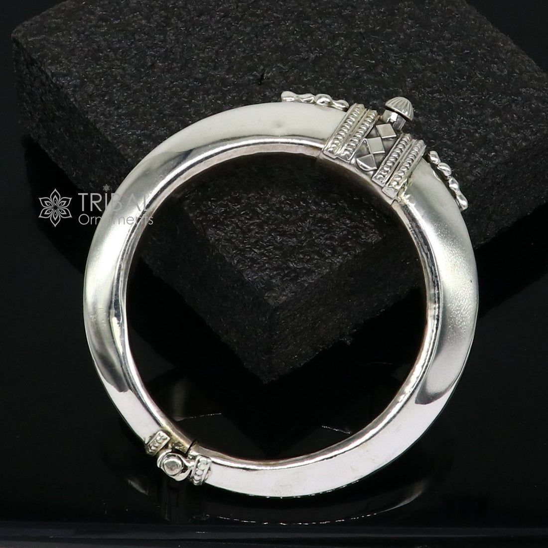 925 sterling silver vintage plain design handmade bangle bracelet kada cuff bracelet ethnic Banjara jewelry nsk0732 - TRIBAL ORNAMENTS