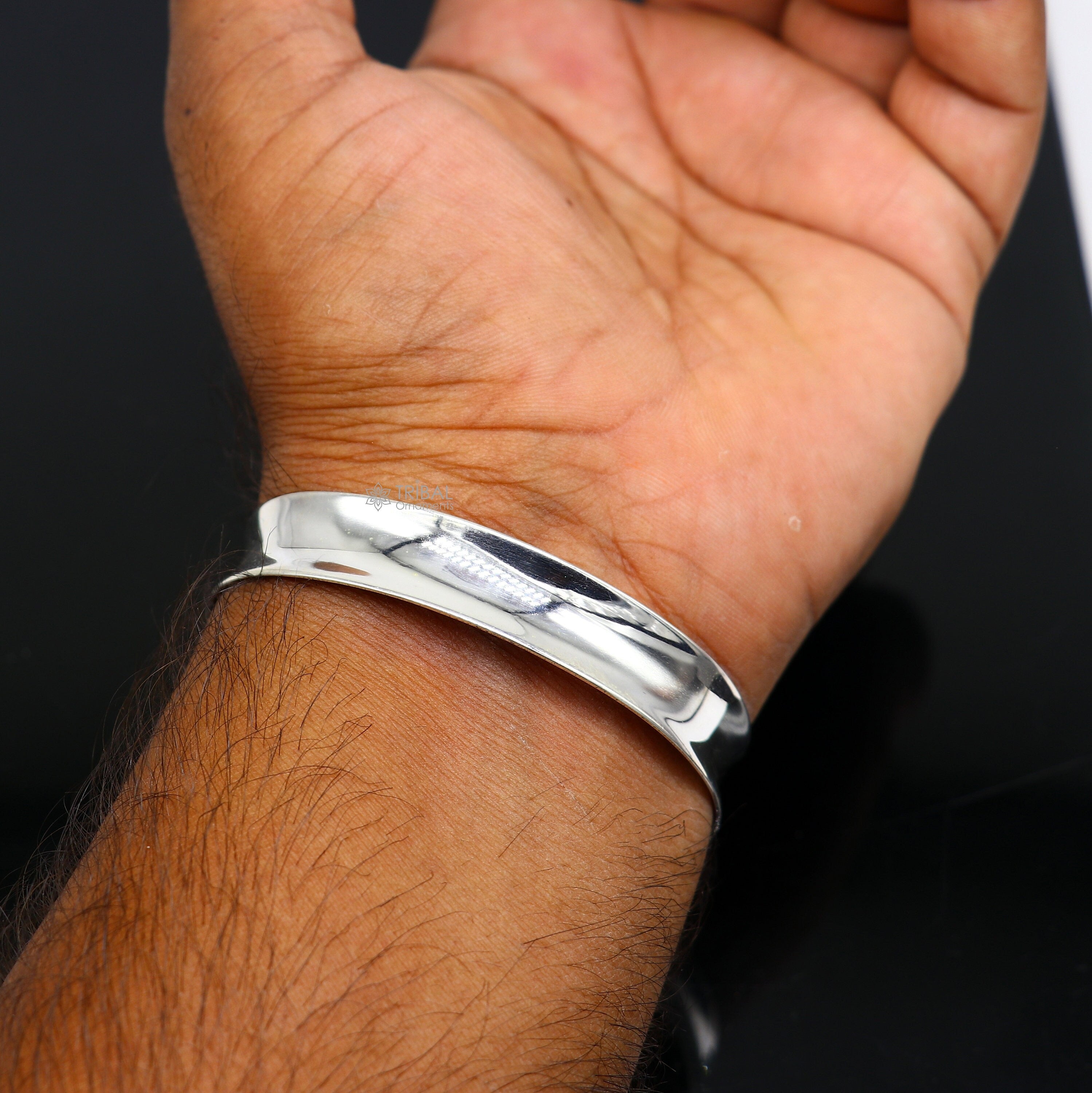 Buy Plain Sterling Silver Bracelet, Chain Bracelet, Simple Dainty Bracelet,  Stacking Bracelet, Sterling Silver Chain Bracelet, Adjustable Online in  India - Etsy