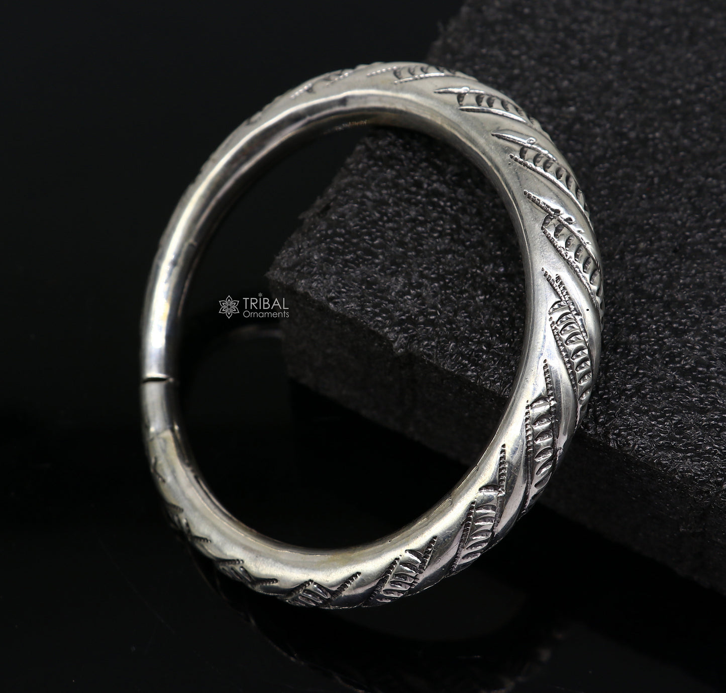 925 sterling silver handmade gorgeous trendy fancy bangle bracelet kada, fabulous unisex gifting jewelry personalized gift jewelry nsk748 - TRIBAL ORNAMENTS