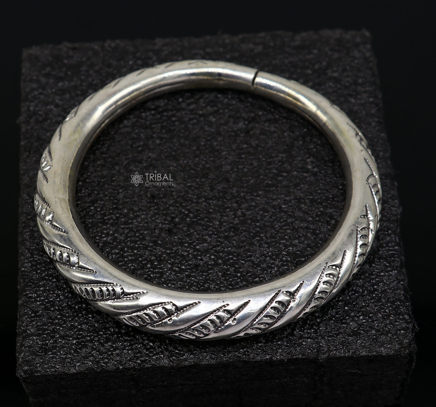 925 sterling silver handmade gorgeous trendy fancy bangle bracelet kada, fabulous unisex gifting jewelry personalized gift jewelry nsk748 - TRIBAL ORNAMENTS