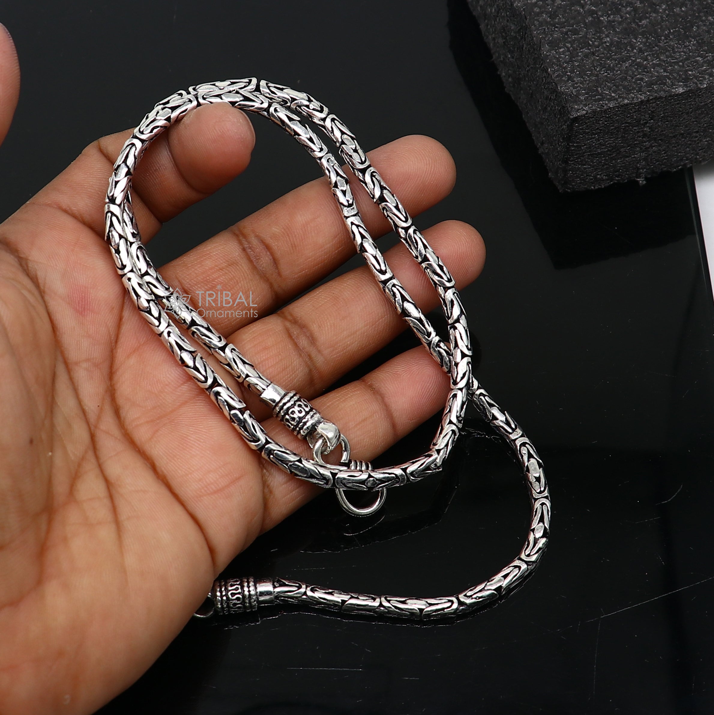 Pure silver chain design sale for mens