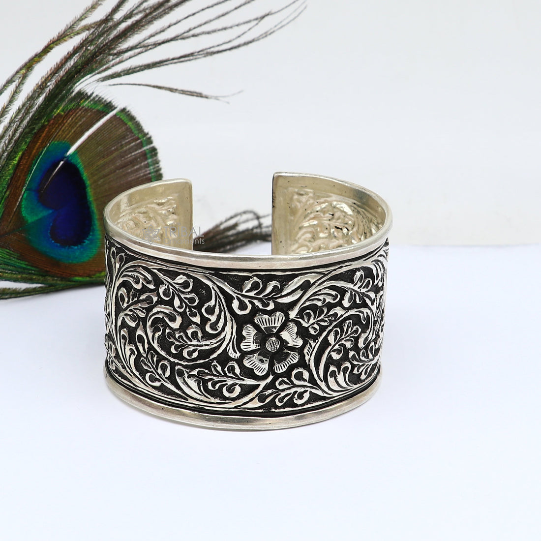 925 sterling silver adjustable tribal cuff bracelet, excellent wedding cuff bangle bracelet Tribal ethnic boho Navratri jewelry cuff189 - TRIBAL ORNAMENTS